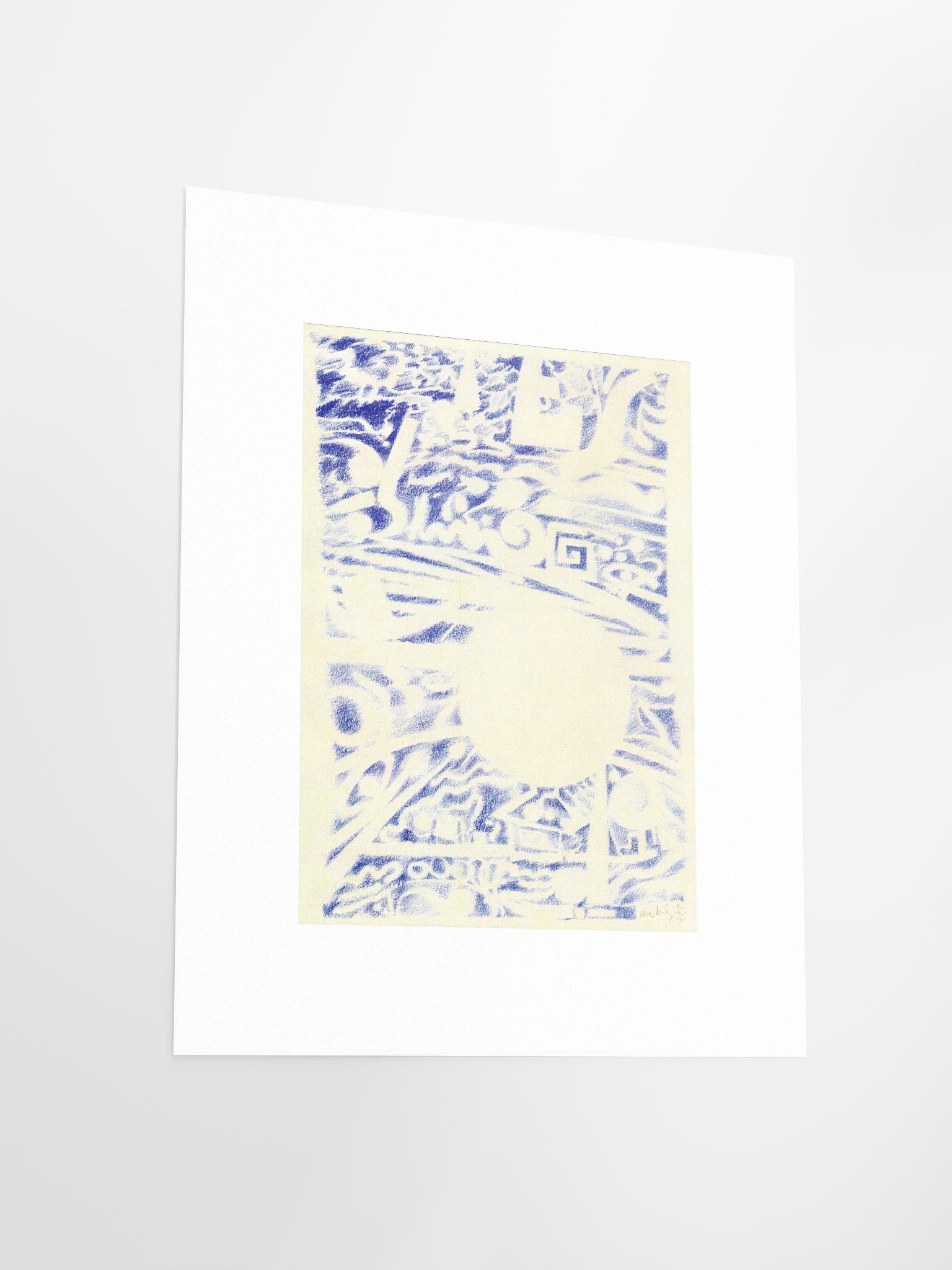 Blue Abstract 11.02.90 print product image (4)