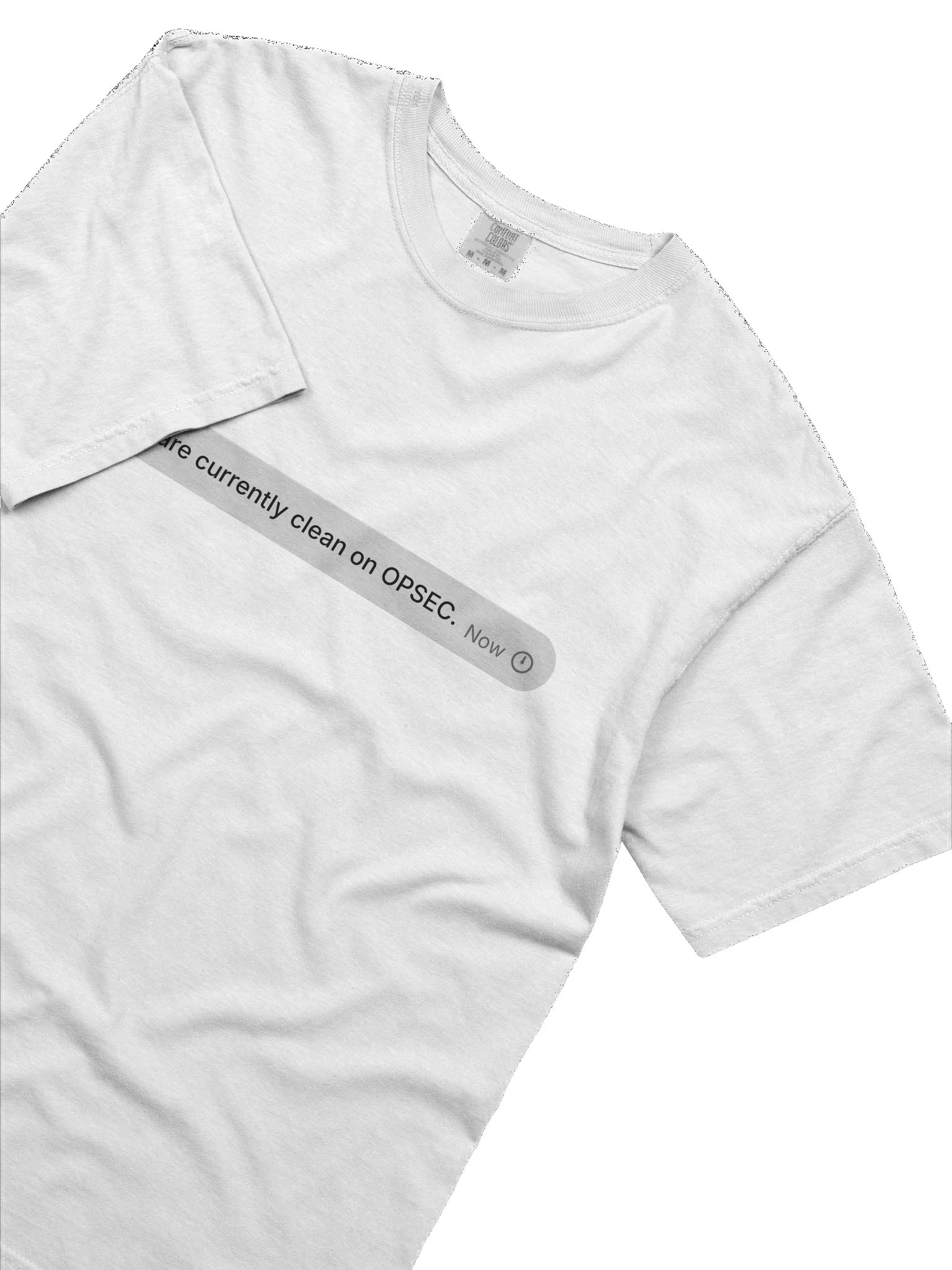 we are currently clean on OPSEC. tee product image (5)
