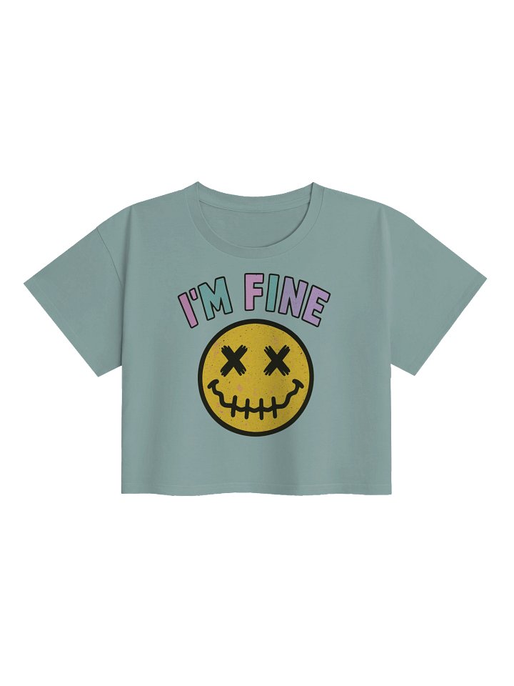 I’m Fine Smile Crop Top product image (2)