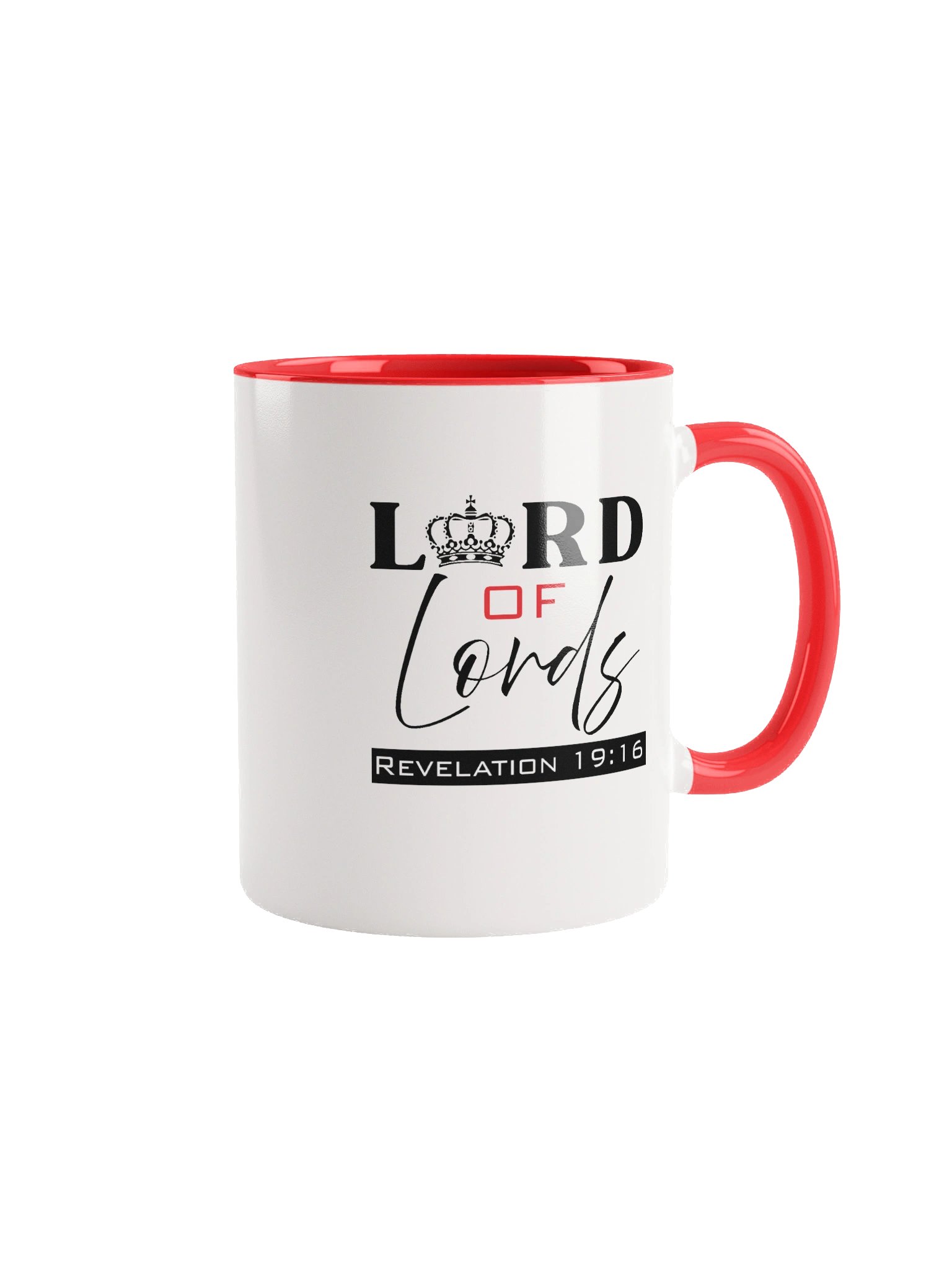 Lord of Lords Christian 11/15 oz Mug with double tone | Jesus Christ Faith Gift | Inspirational Coffee Cup for Believers product image (1)