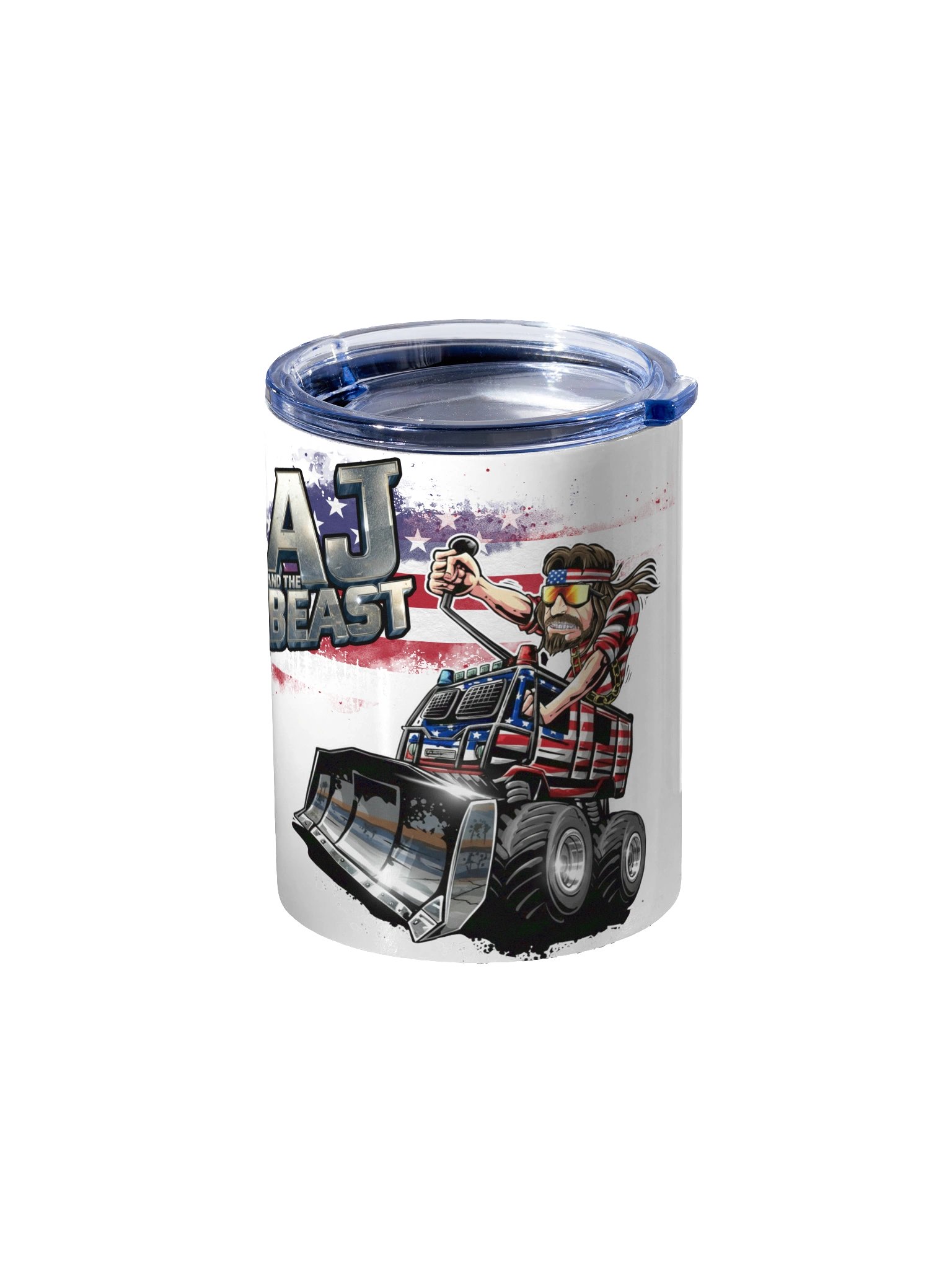 10oz Stainless Steel Tumbler : AJ and the BEAST USA product image (2)