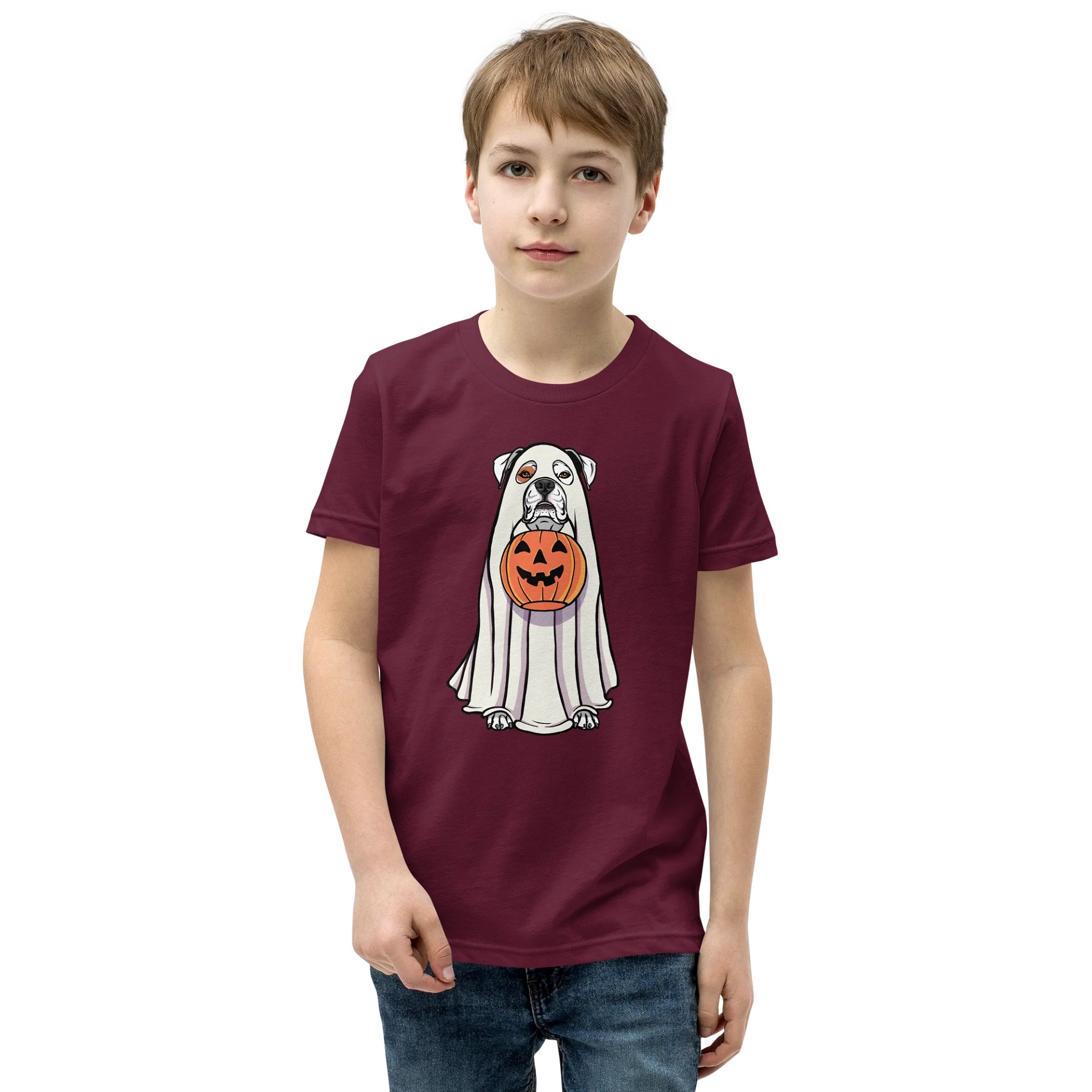 Halloween Boxer(White) Youth T-Shirt product image (1)