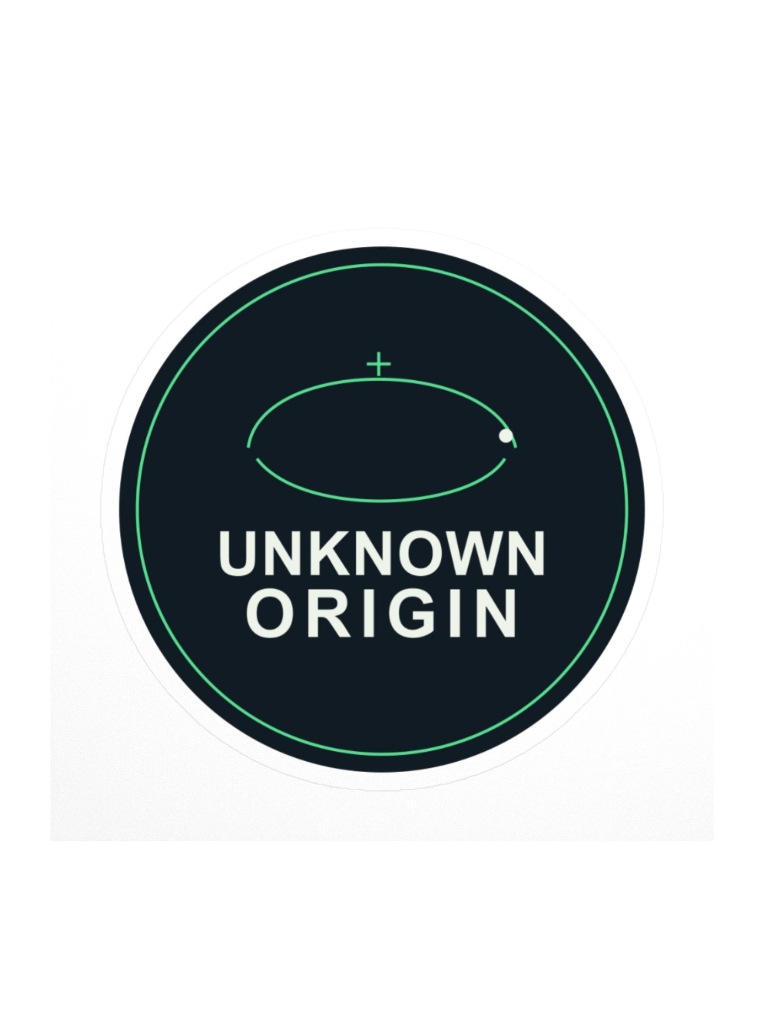 Unknown Origin — Orbit Badge Sticker product image (1)