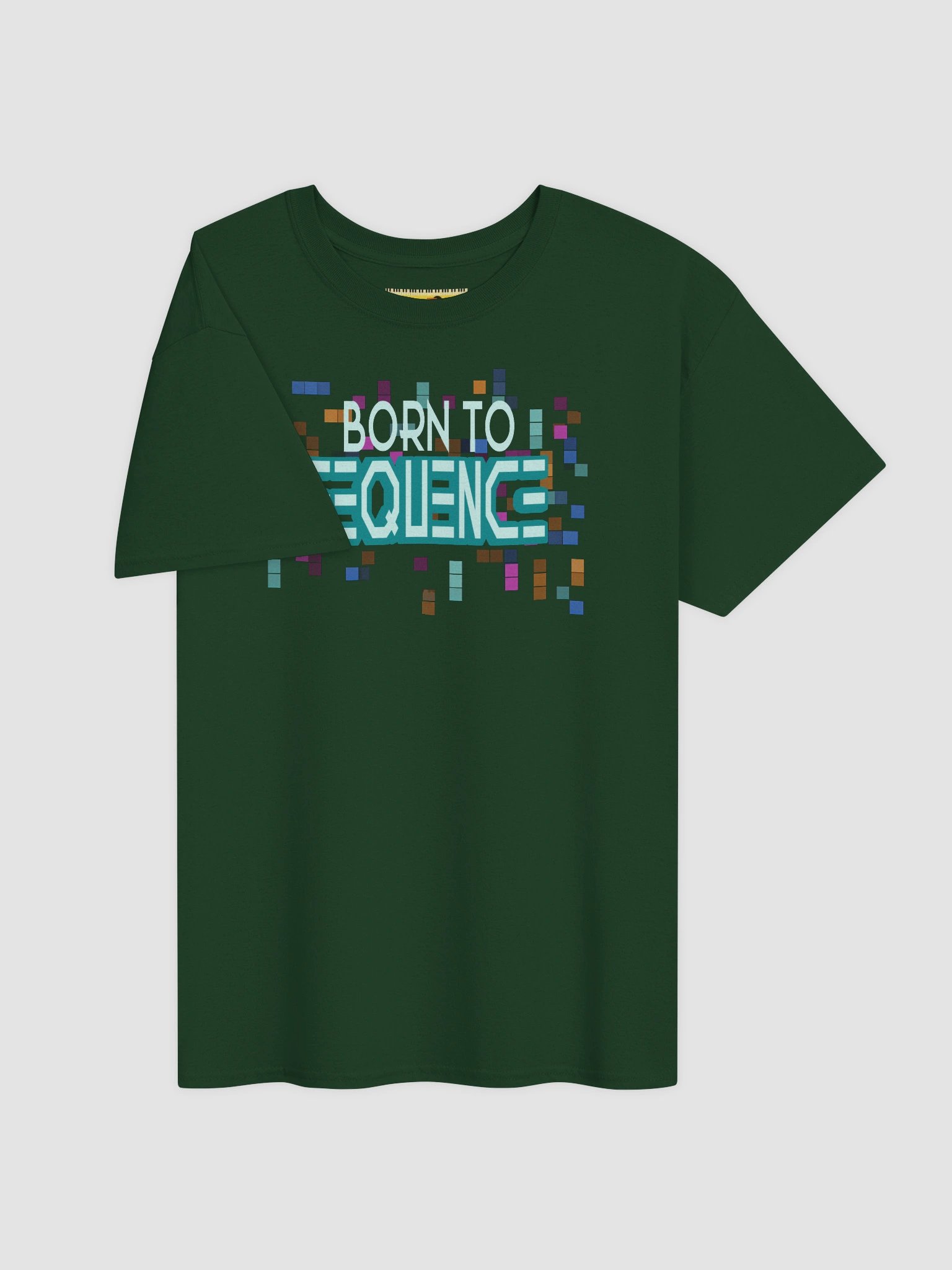 BORN TO SEQUENCE, by Frank Fonik Unisex t-shirt product image (43)