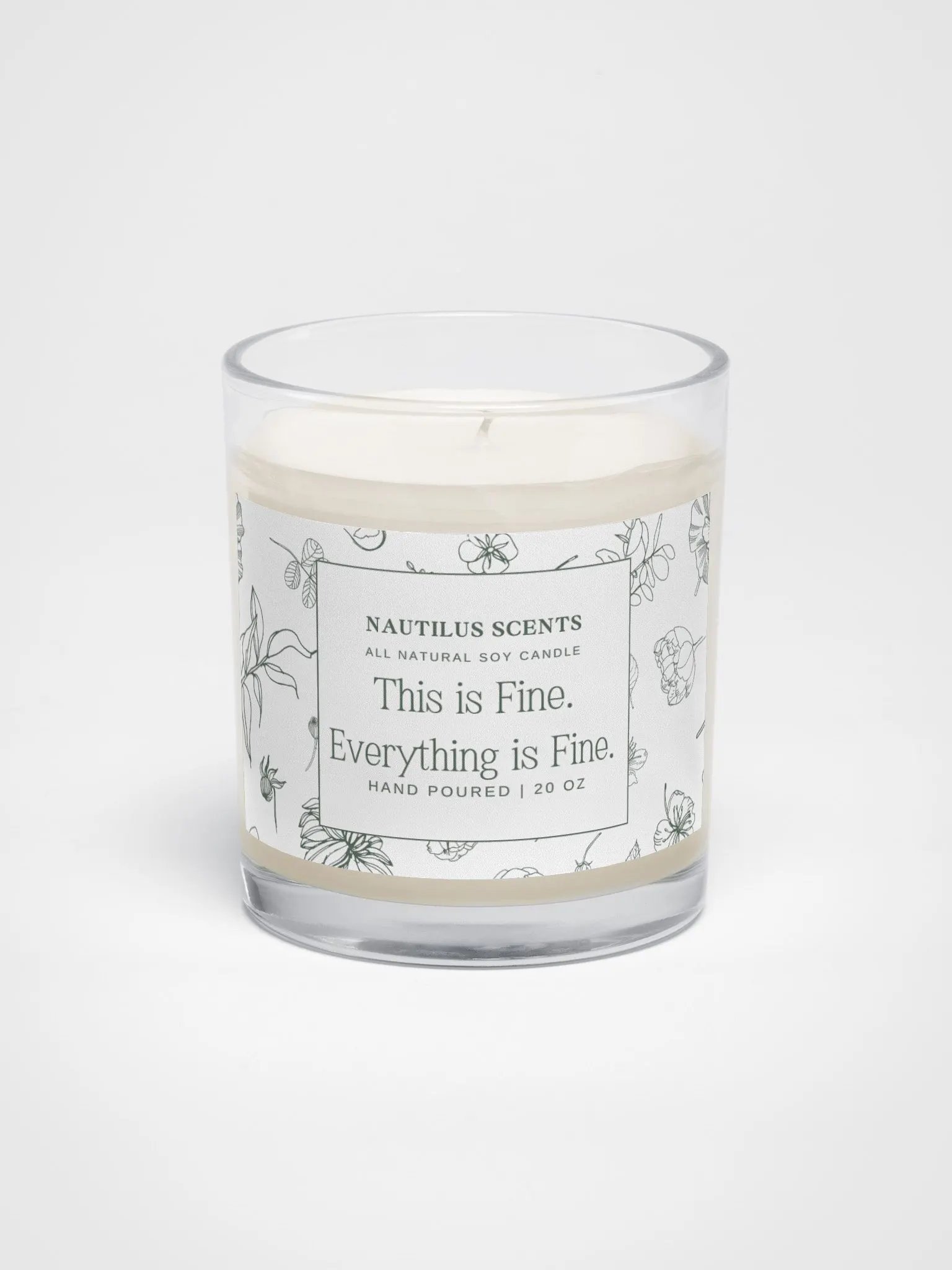 Everything Is Fine Natural Soy Candle product image (1)