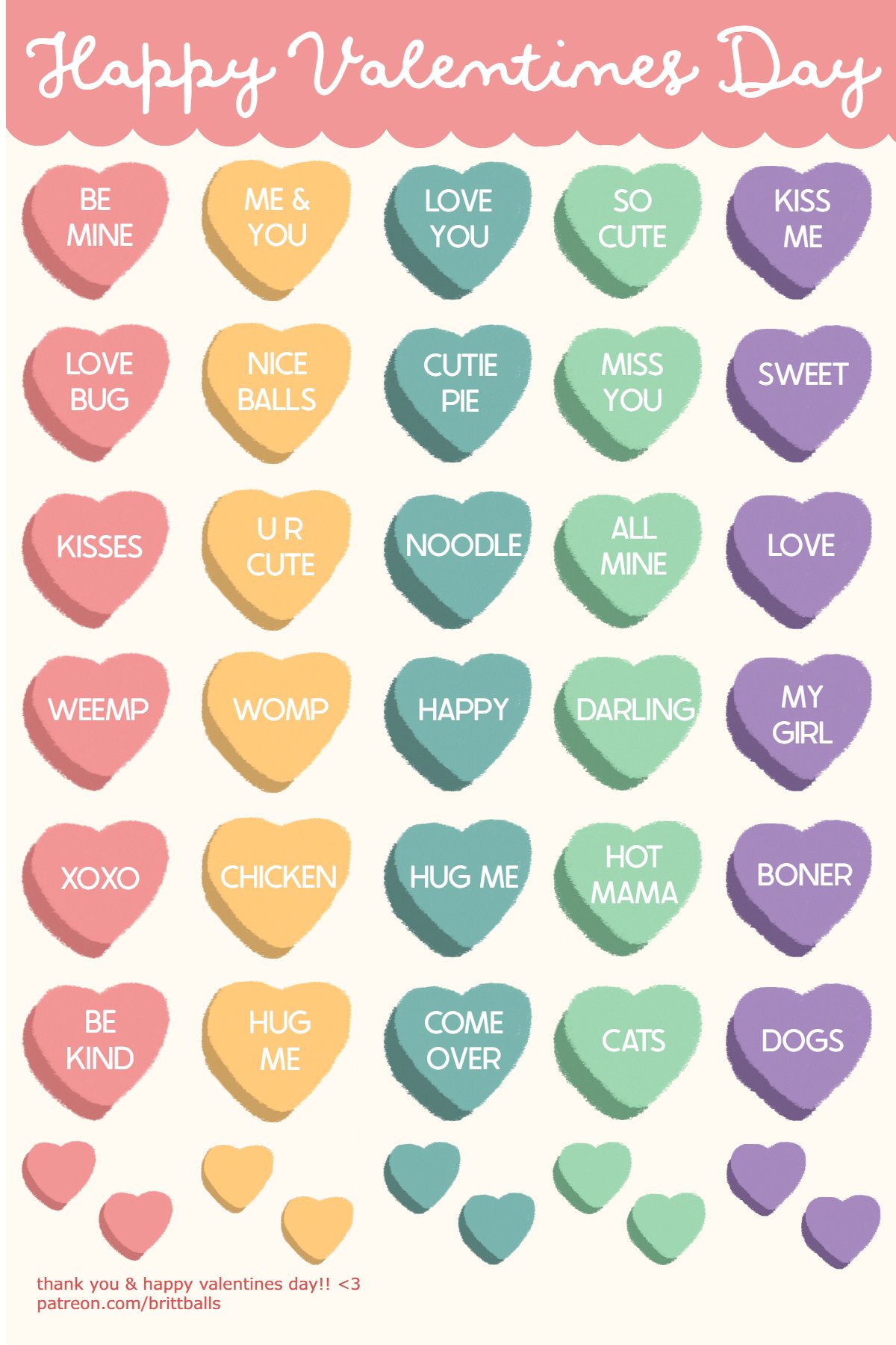 "Heart Candies" Sticker Sheet product image (2)