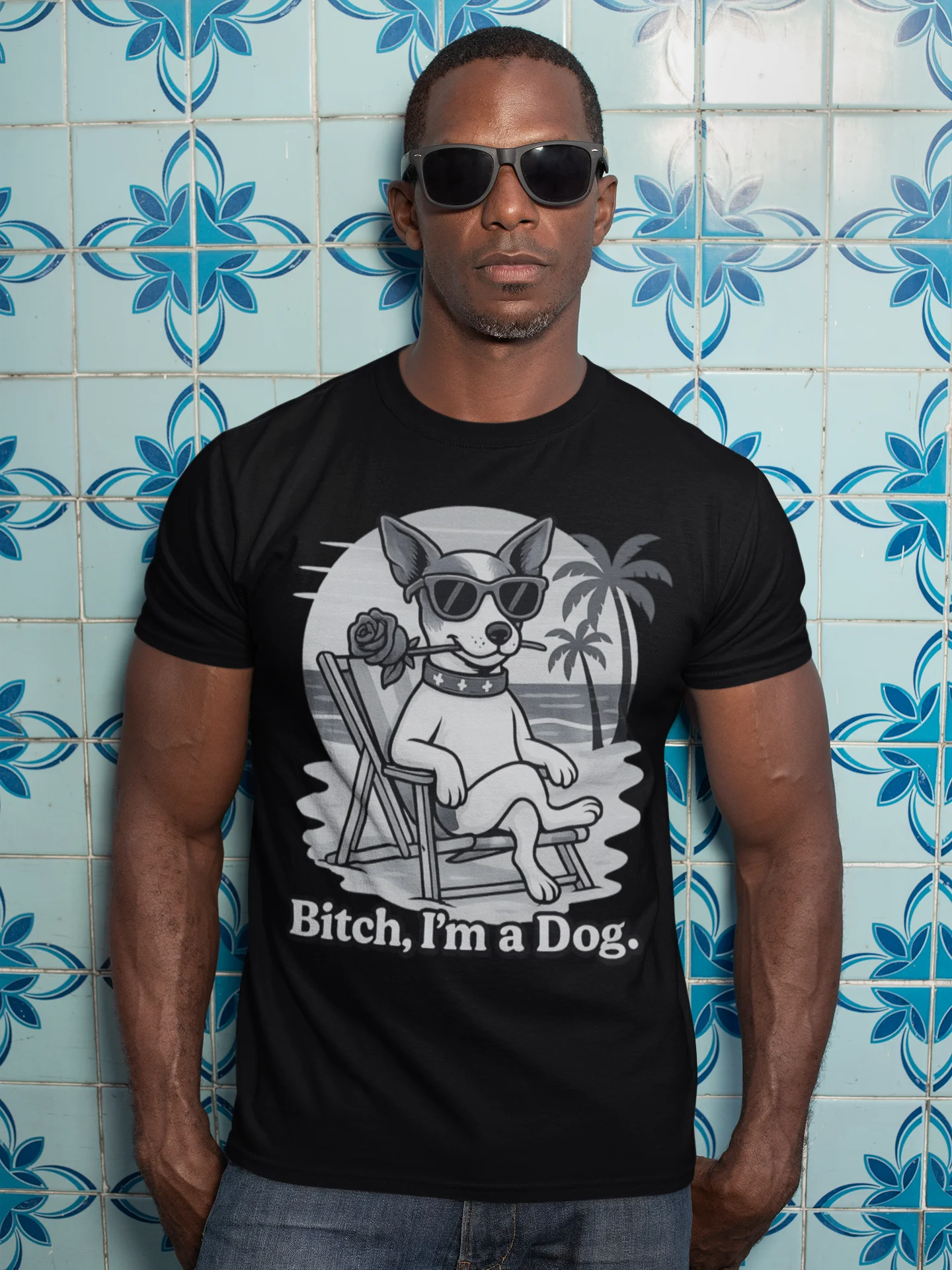 Beach Bum Dog T-Shirt, "Bitch, I'm a Dog". product image (3)