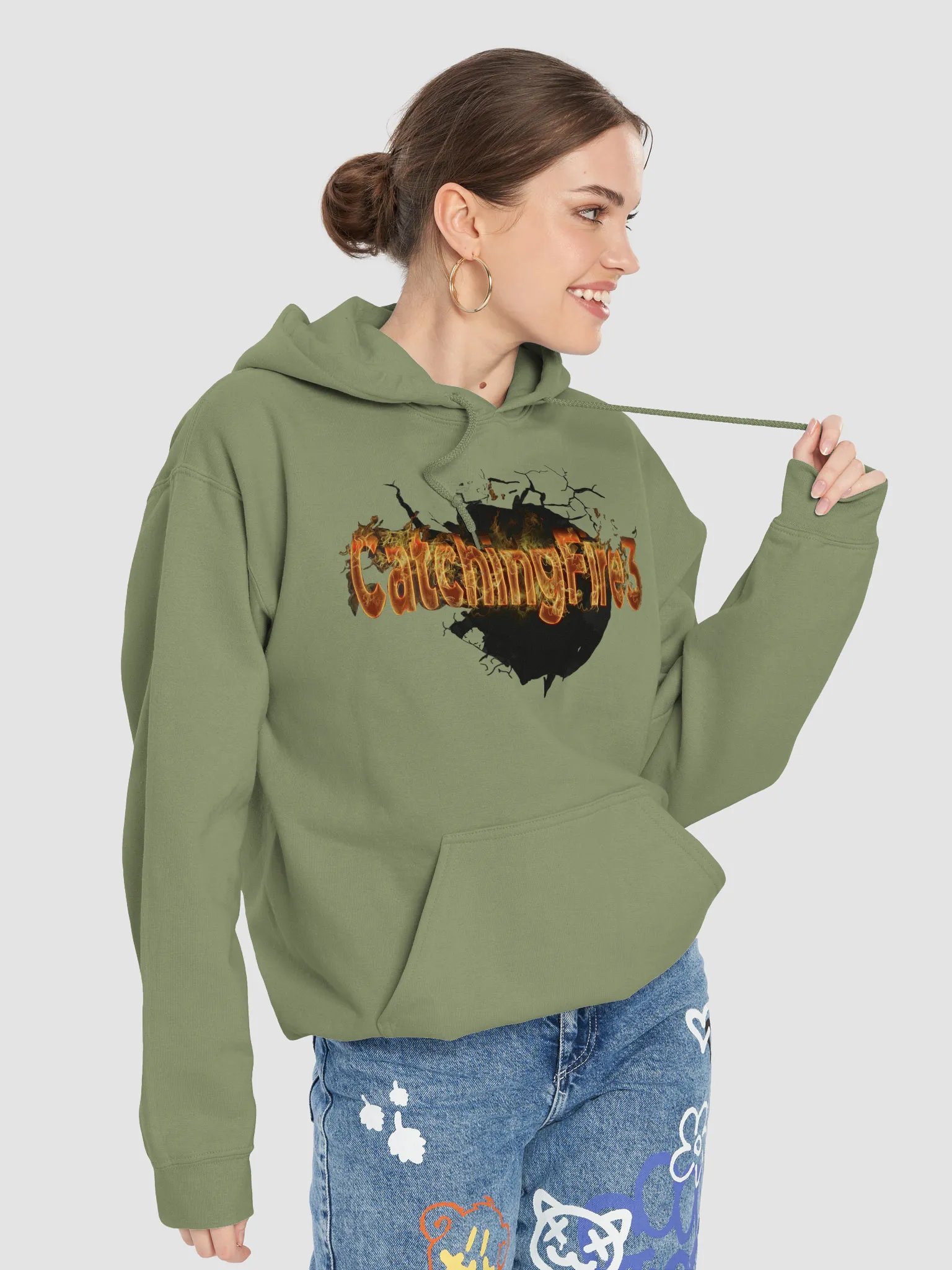 catchingfire3 crack plus size hoodie product image (7)