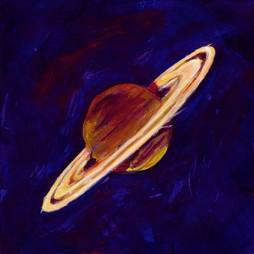 I had to let go of perfection to paint these mini planets. 

Mini planets & Pluto - (3/9) 6x6in - Acrylic on Board - Availabl...