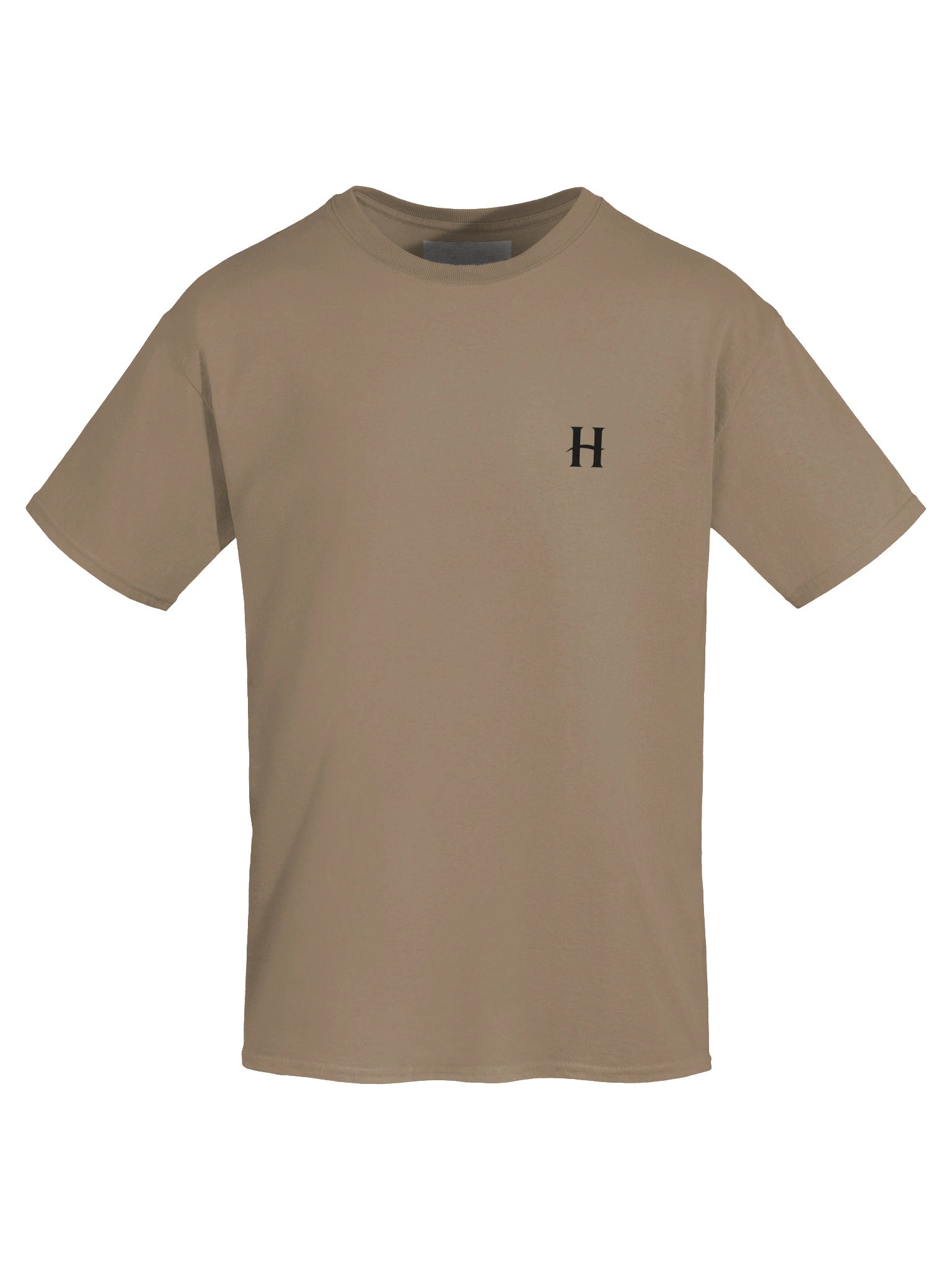 Hidenza H Logo Tee – Mocha Brown Premium Oversized T-Shirt with Chest Logo product image (5)