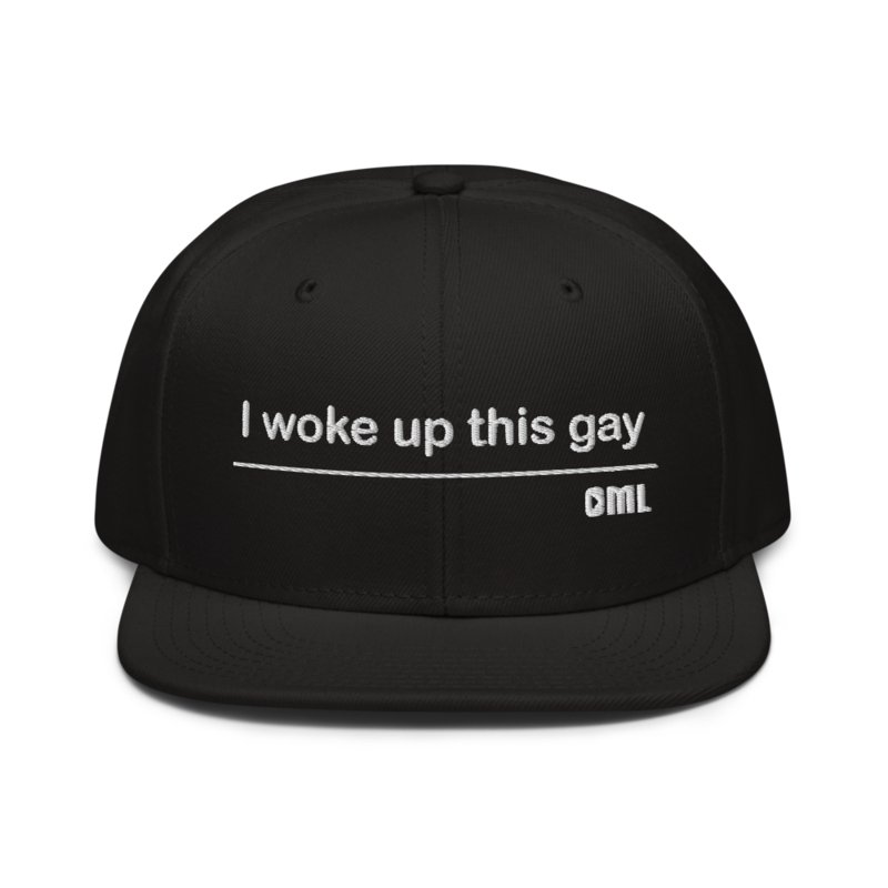 I Woke Up This Gay Snapback - Black product image (1)