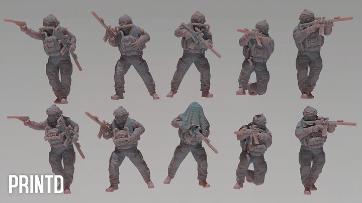 United Navy Seals - Modern Warfare Wargame Hobby Resin Scale Models product image (2)