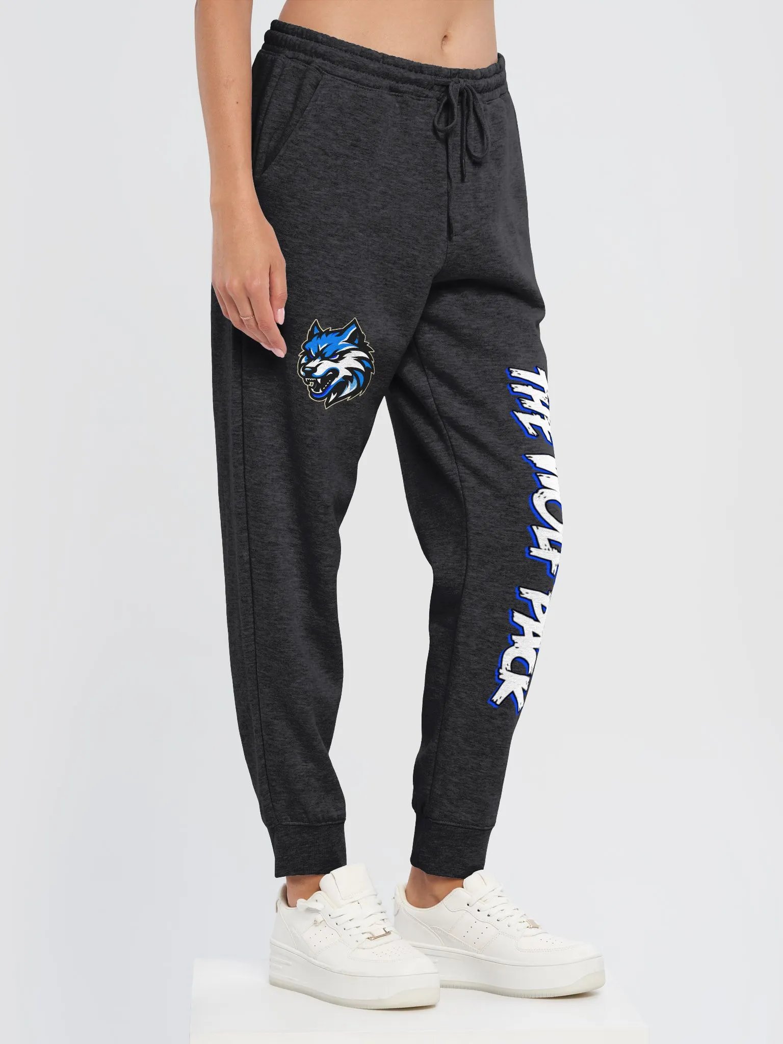 Wolf Pack Sweatpants | Black & Blue product image (3)