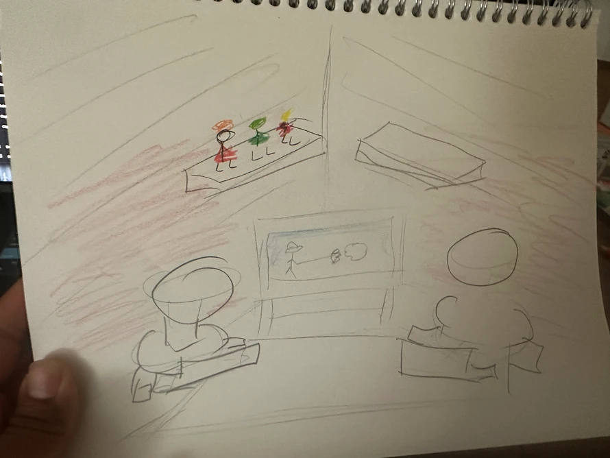 Basic sketch of what I wanted to go for.