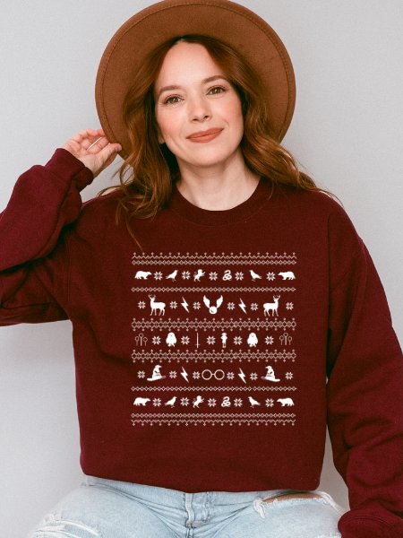 Magical School Ugly Christmas Sweater Cozy Minimalist Sweatshirt product image (5)