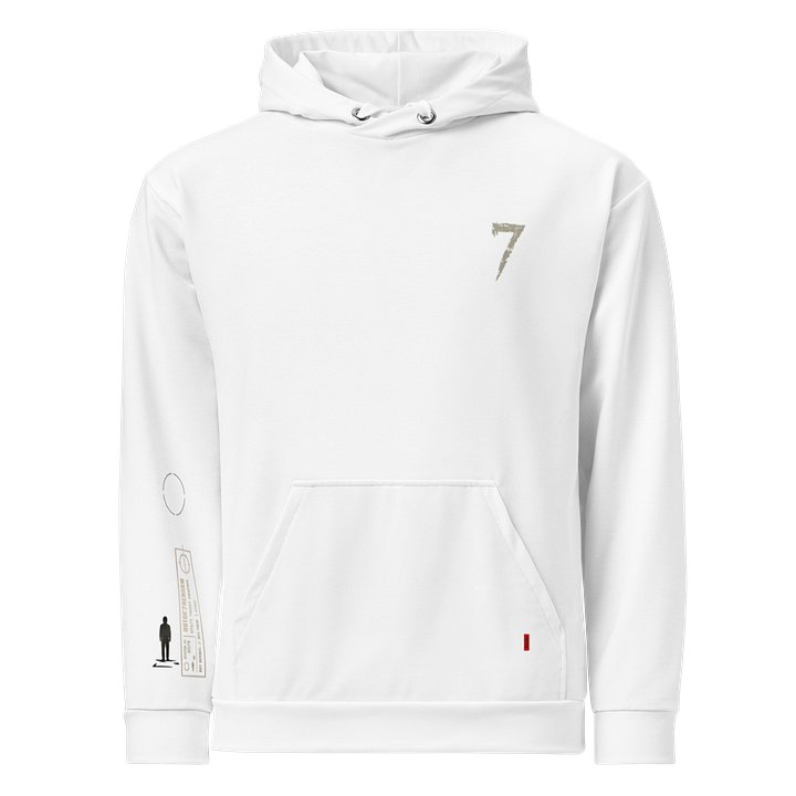 Speckled '7' Minimalist All-Over Print Hoodie product image (1)