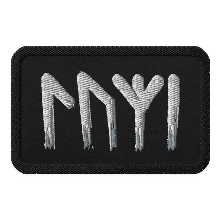 Nordische Runen | Schwarz/Weiss | Patch Rechteckig product image (1)