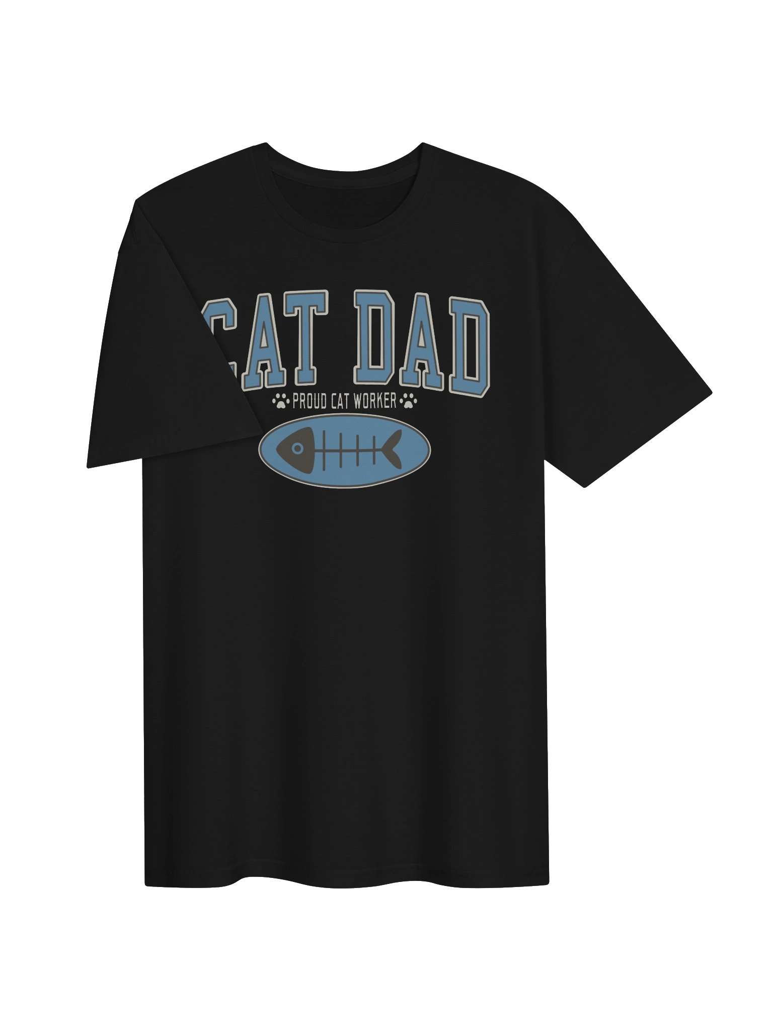 Cat Dad 2 (Proud Cat Worker) - Unisex Adult Super Soft Lightweight T-shirt product image (2)