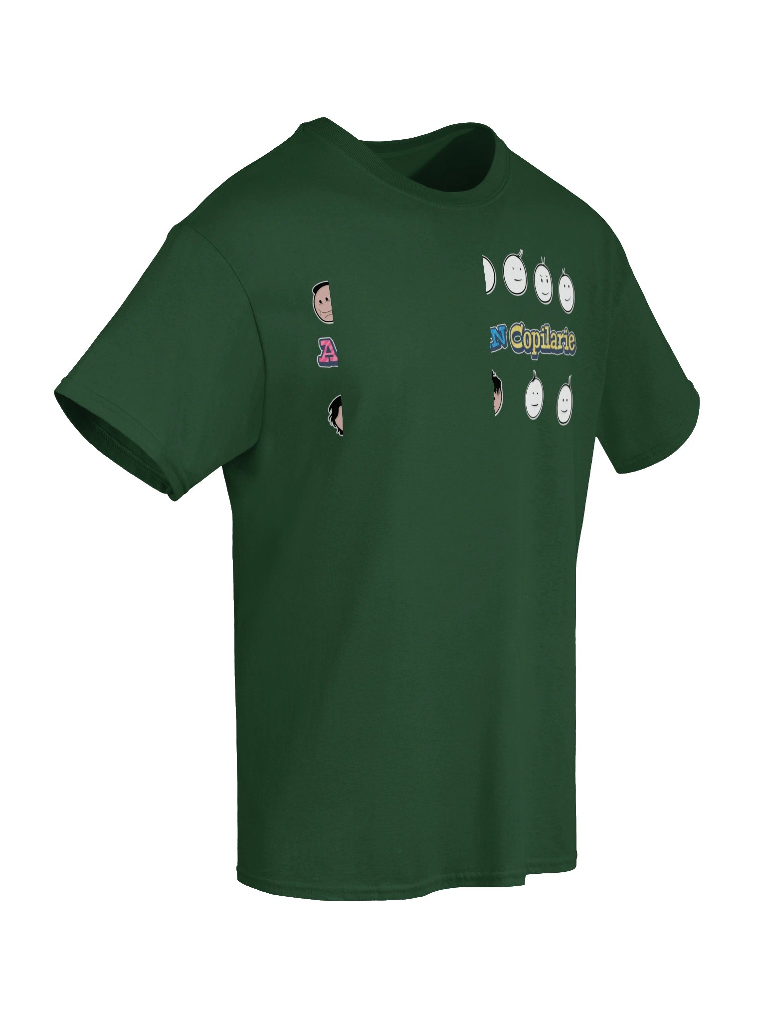 👕 Tricou Verde Pădure Bărbați „Amintiri Din Copilărie” – Personajele product image (6)