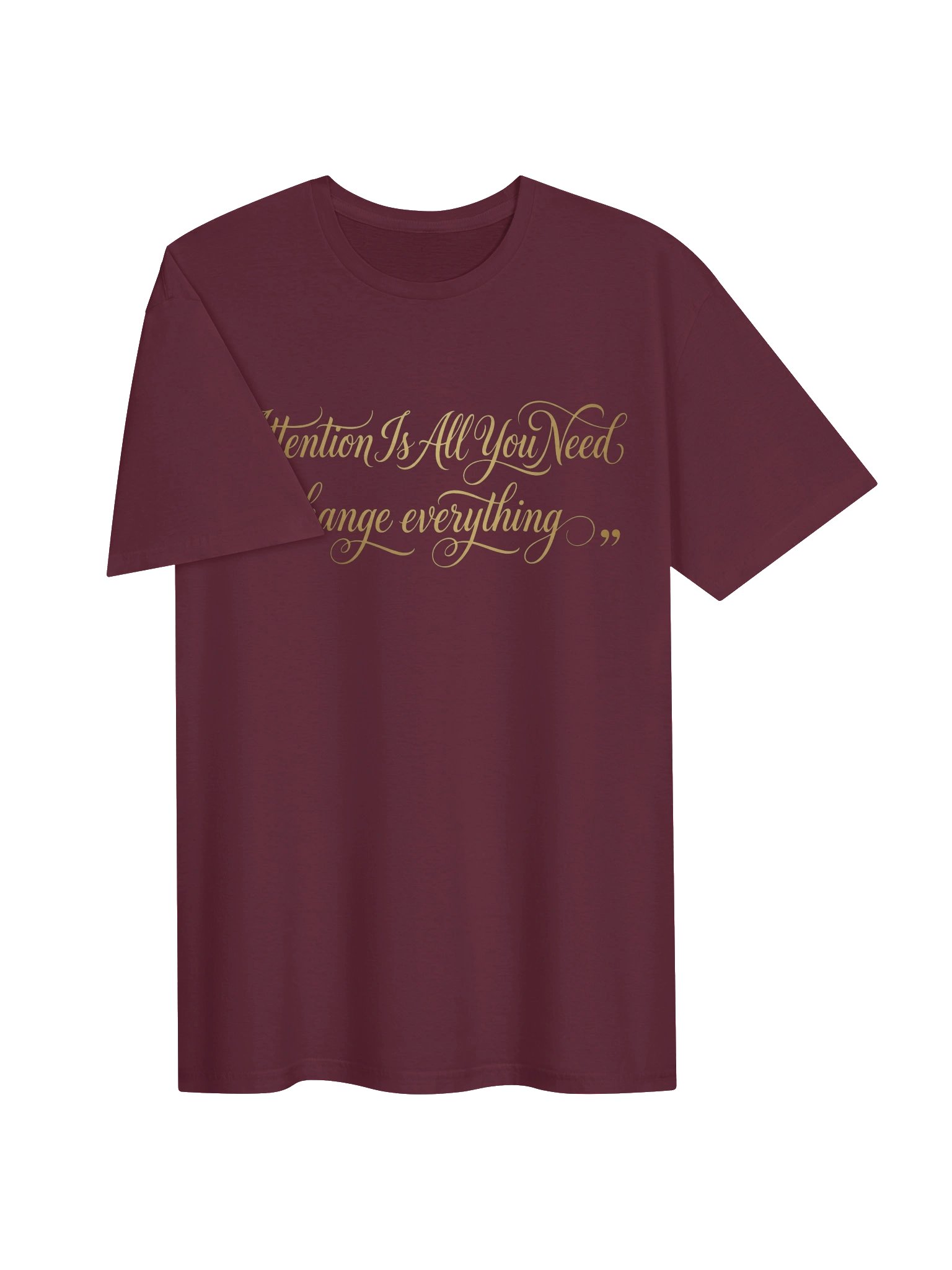 Attention Is All You Need T-Shirt — AI Transformer Paper Inspired Design product image (3)
