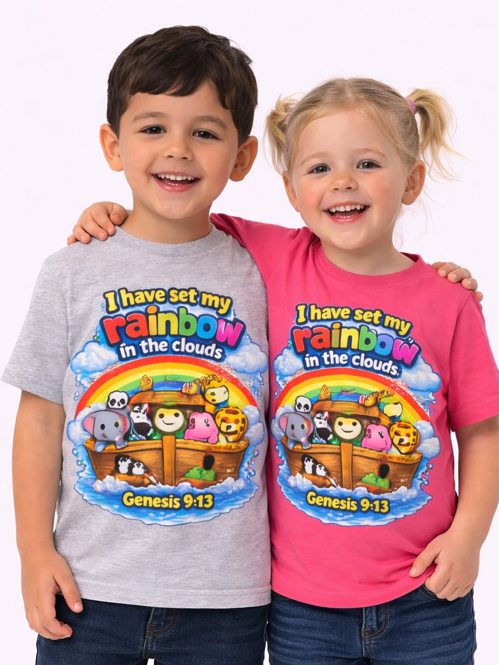 Noah's Ark Rainbow Toddler T-Shirt product image (1)