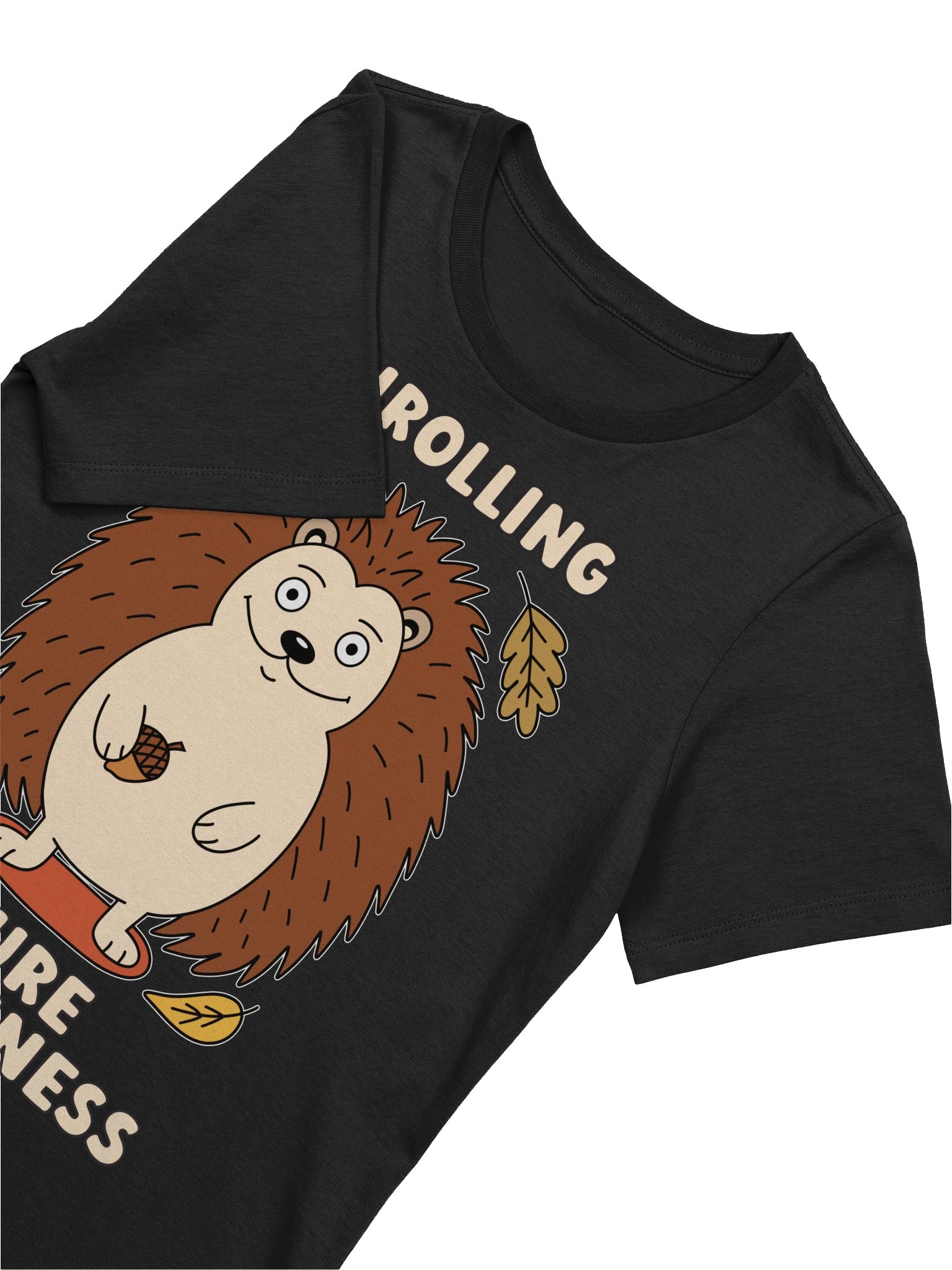 Unrolling Pure Happiness Cute Silly Funny Hedgehog Women's Relaxed-fit T-shirt product image (2)