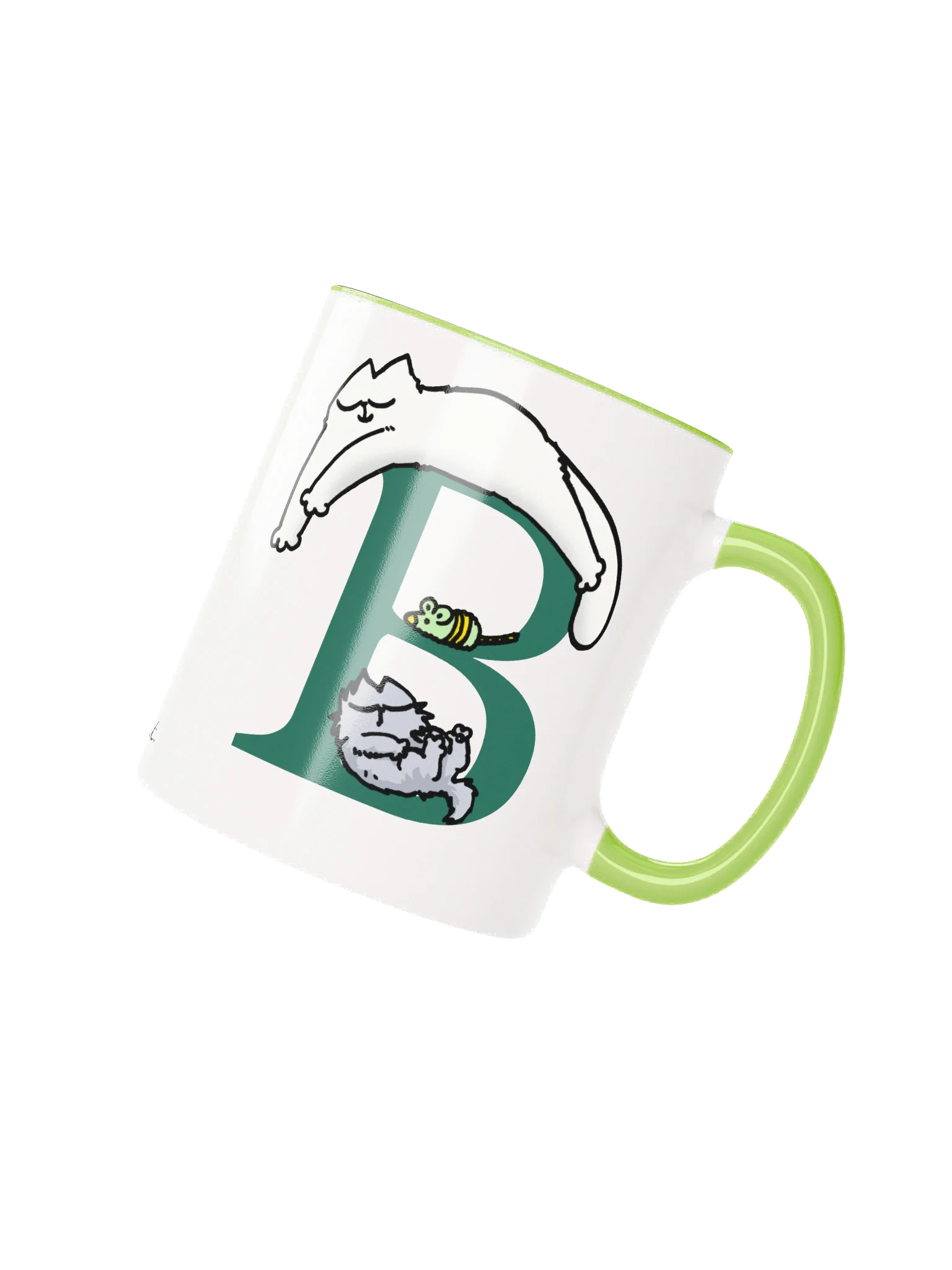 Cat Monogram Mug - B product image (1)