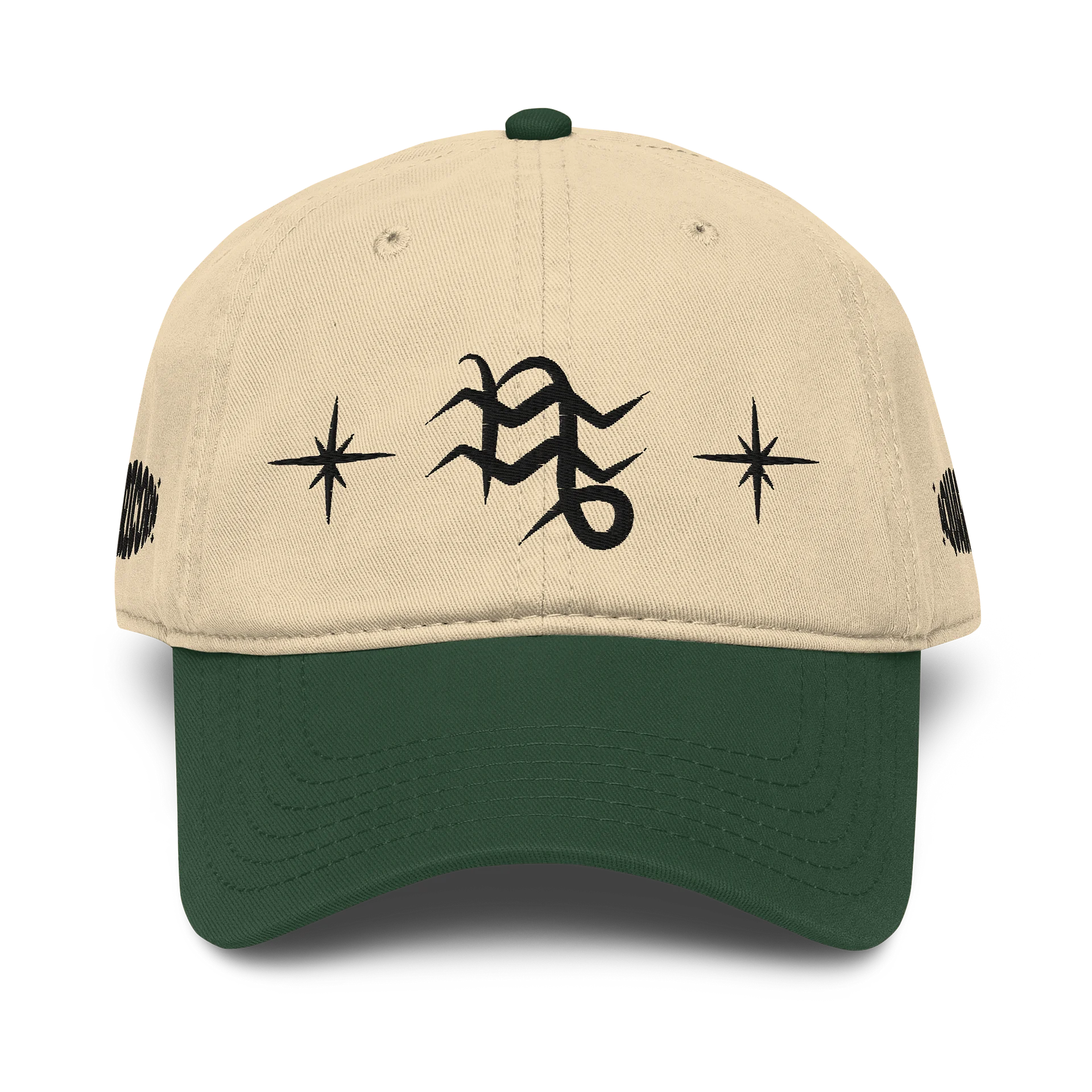 capricorn aquarius cusp dad hat (black) product image (1)