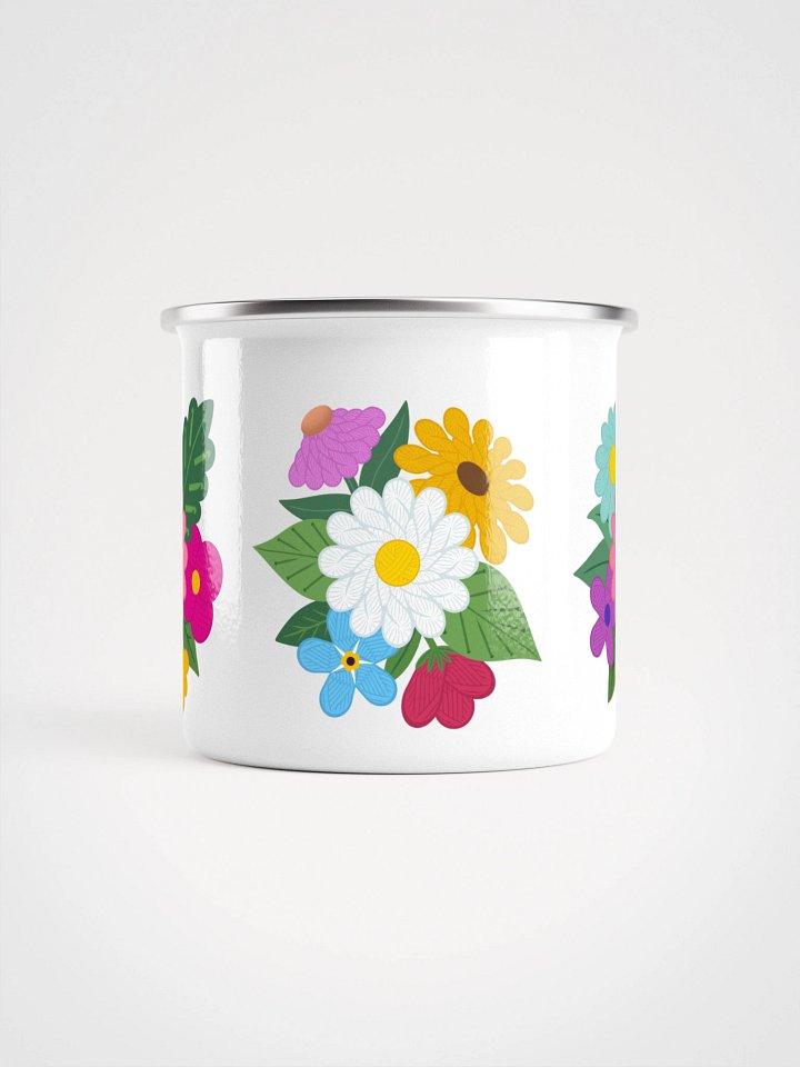Floral Yarn Enamel Mug product image (2)