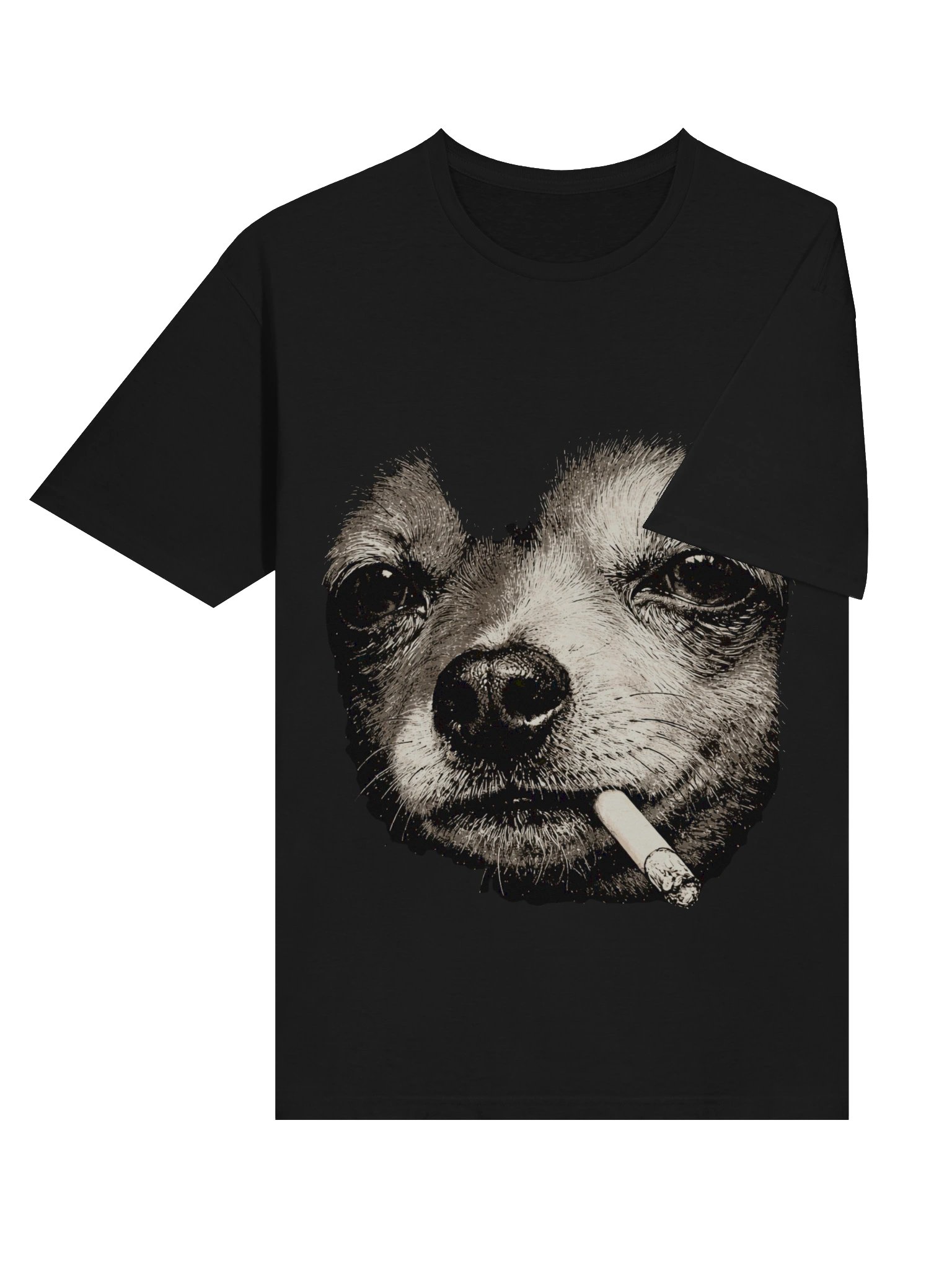 Charming Chihuahua Cigarette Unisex Tee product image (6)