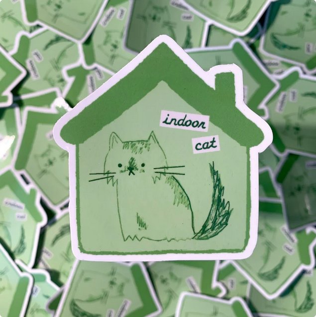Indoor Cat sticker product image (2)