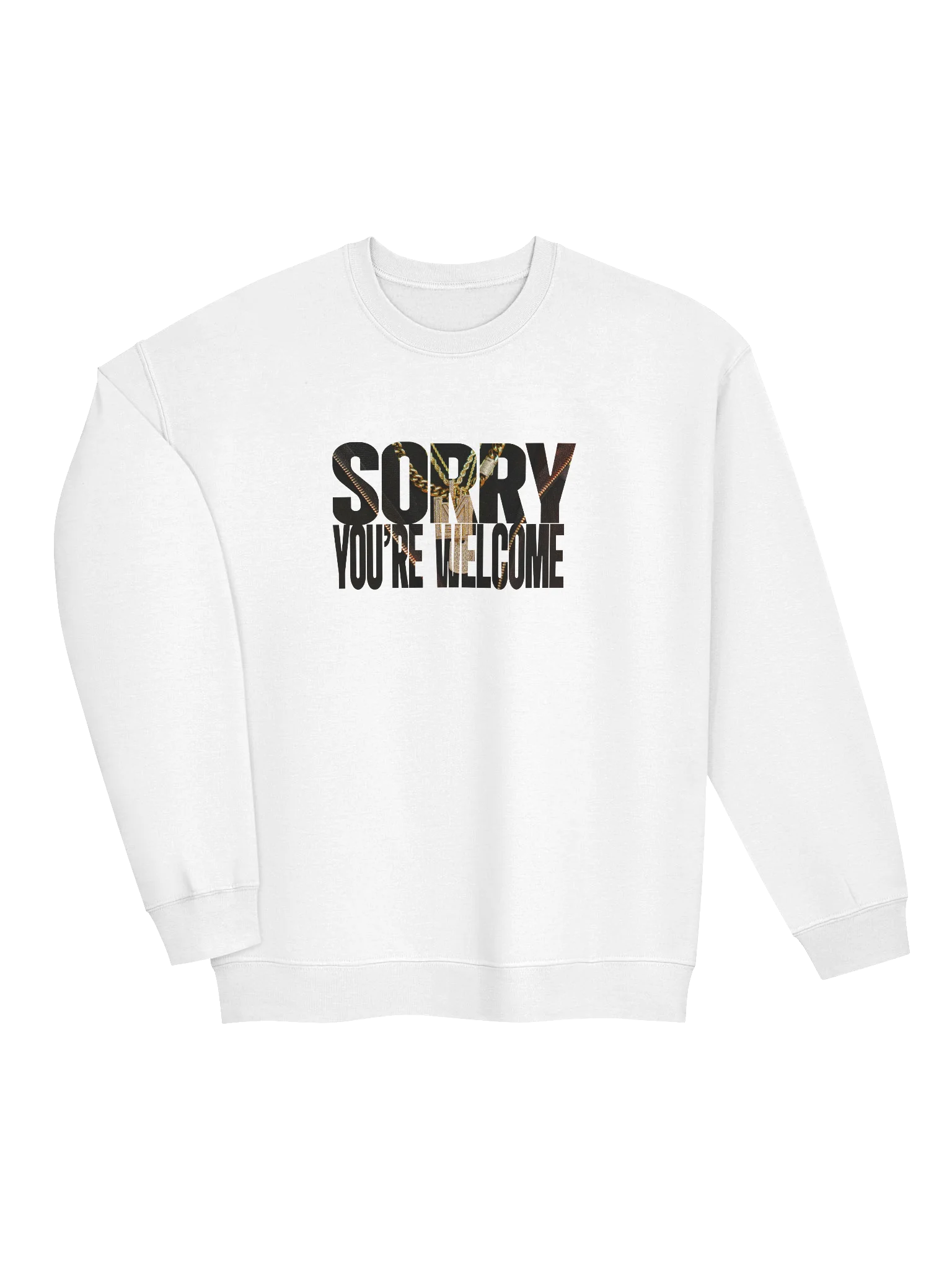 Sorry, You're Welcome Sweatshirt (Logo Look) product image (7)