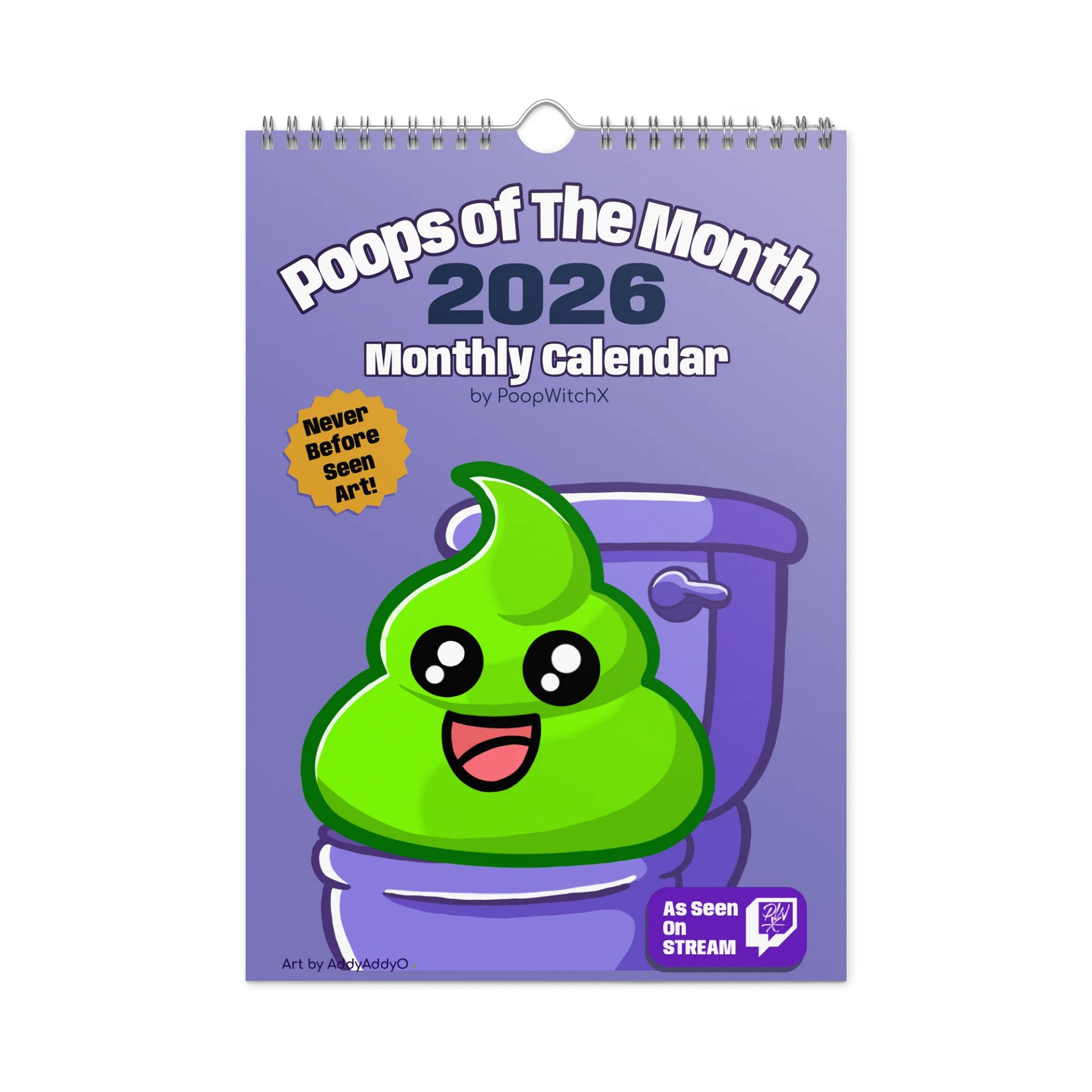 PoopwitchX Poop Pooping 2026 Calender product image (1)