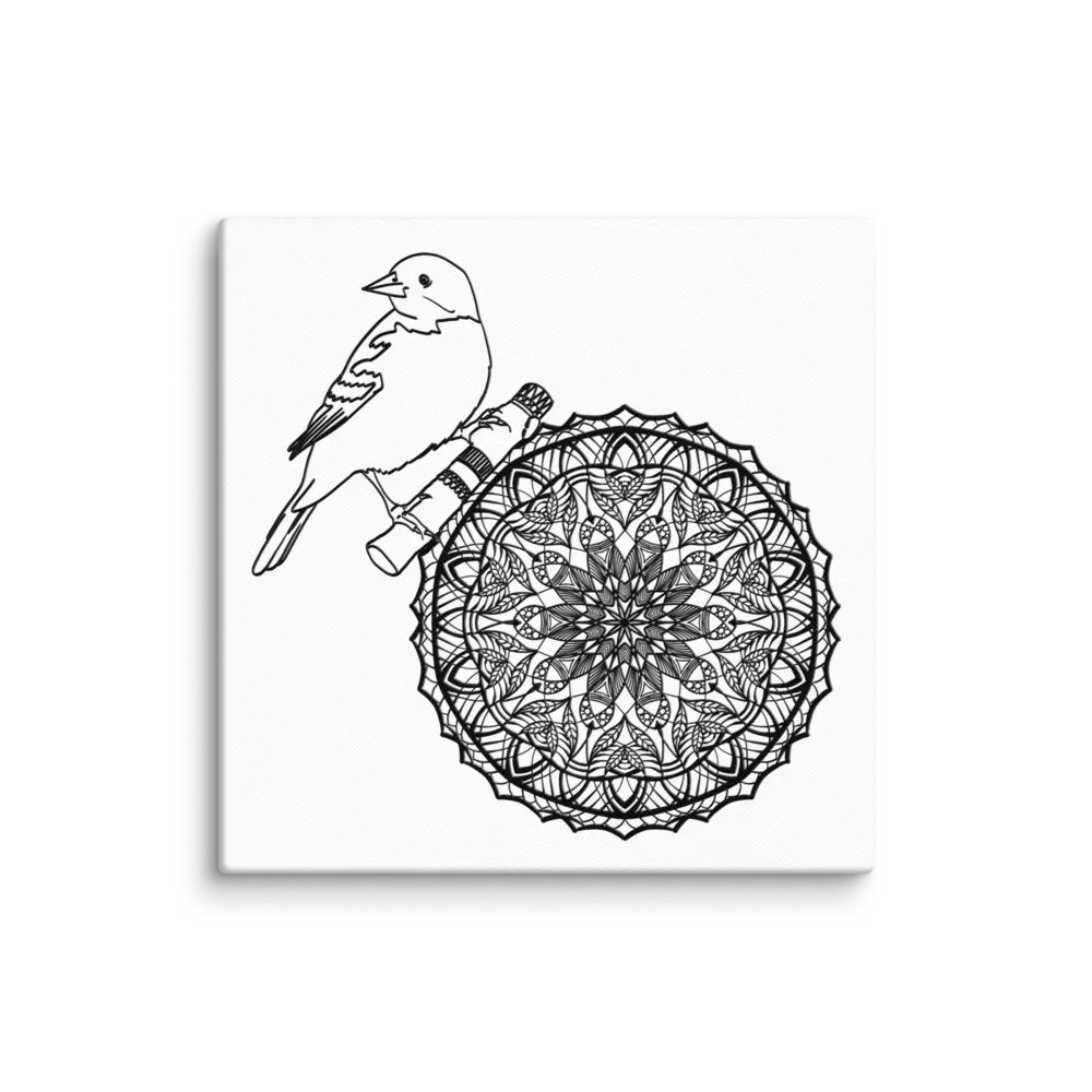 Mystical Mandala Bird Canvas product image (1)