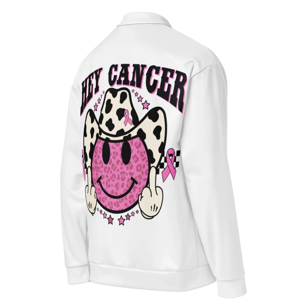Cancer Awareness Ribbon Heart All-Over Print Bomber Jacket product image (4)