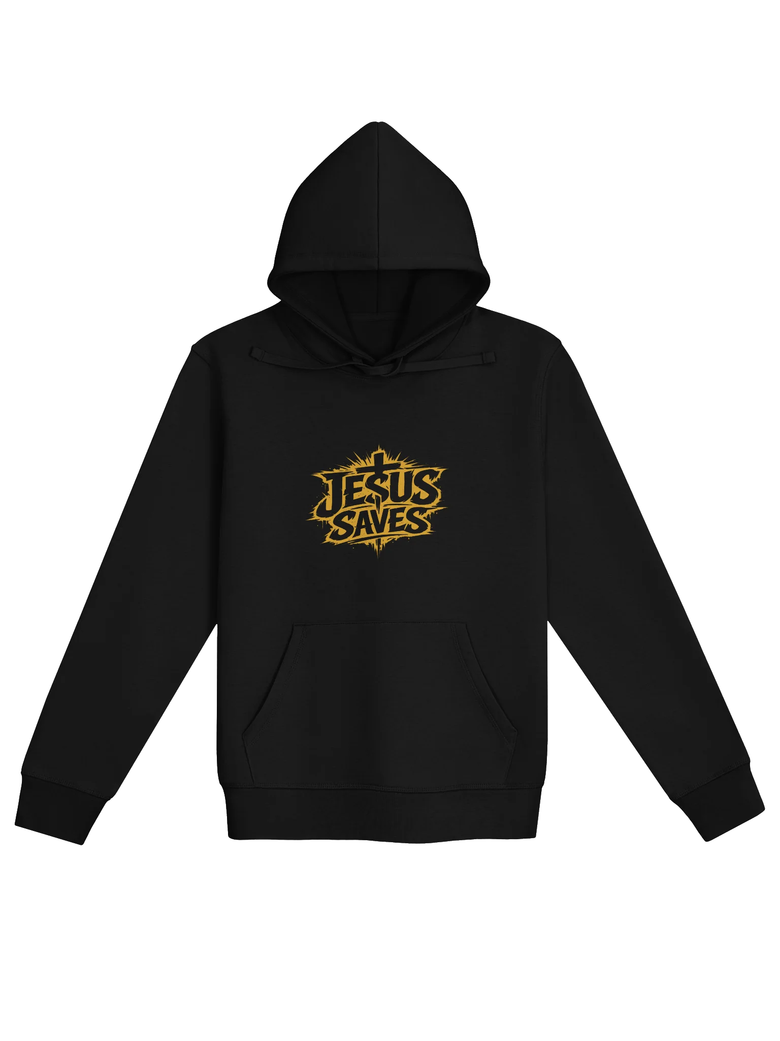 Jesus Saves Hoodie (yellow text) product image (3)
