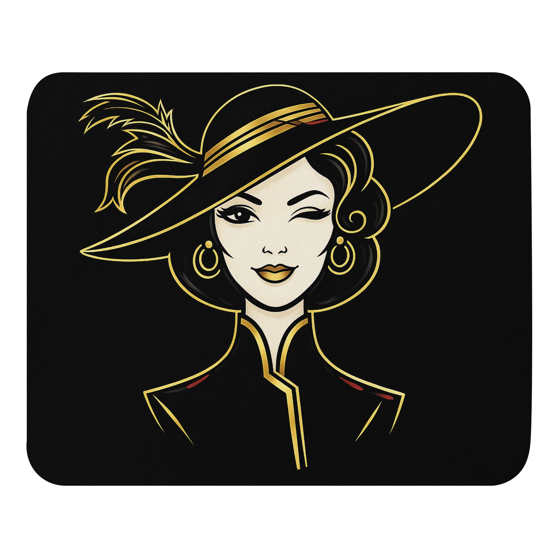 Woman Farting Mouse Pad product image (1)