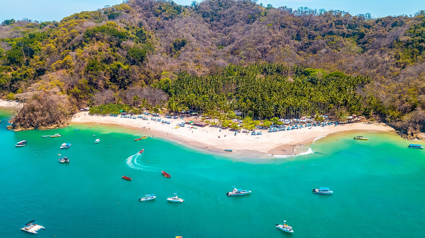 Isla Tortuga from above, Costa Rica
