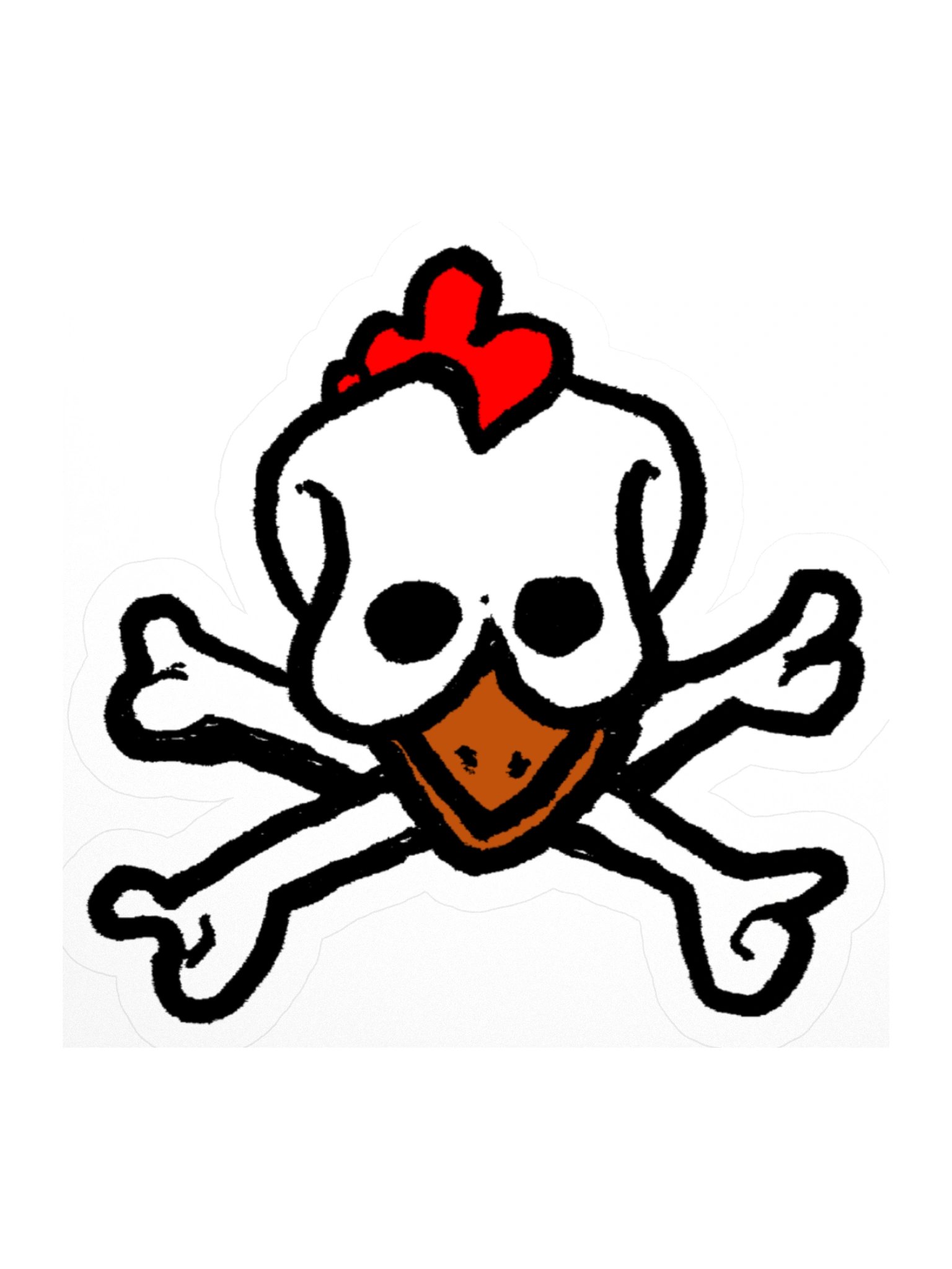 Skull N' Cluckbones | Slaps Sticker product image (1)