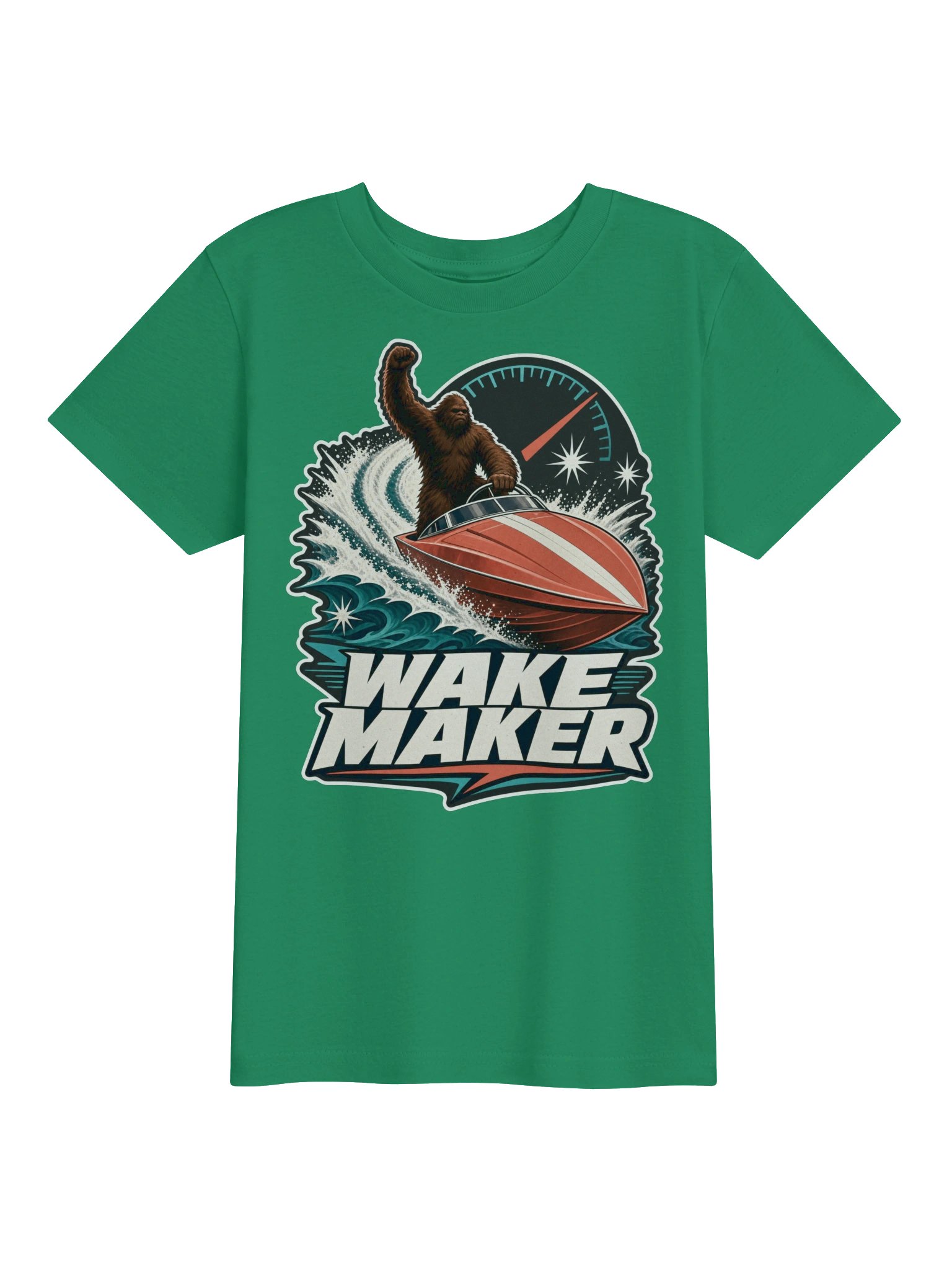 Wake Maker Bigfoot Boat Graphic Youth Tee product image (1)