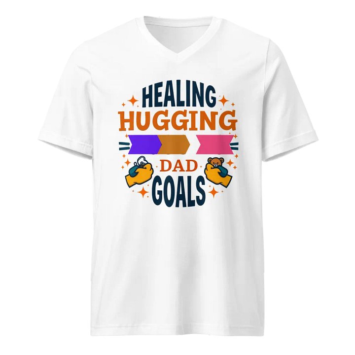 Dad goals, Healing Hugging V-Neck Tee product image (5)