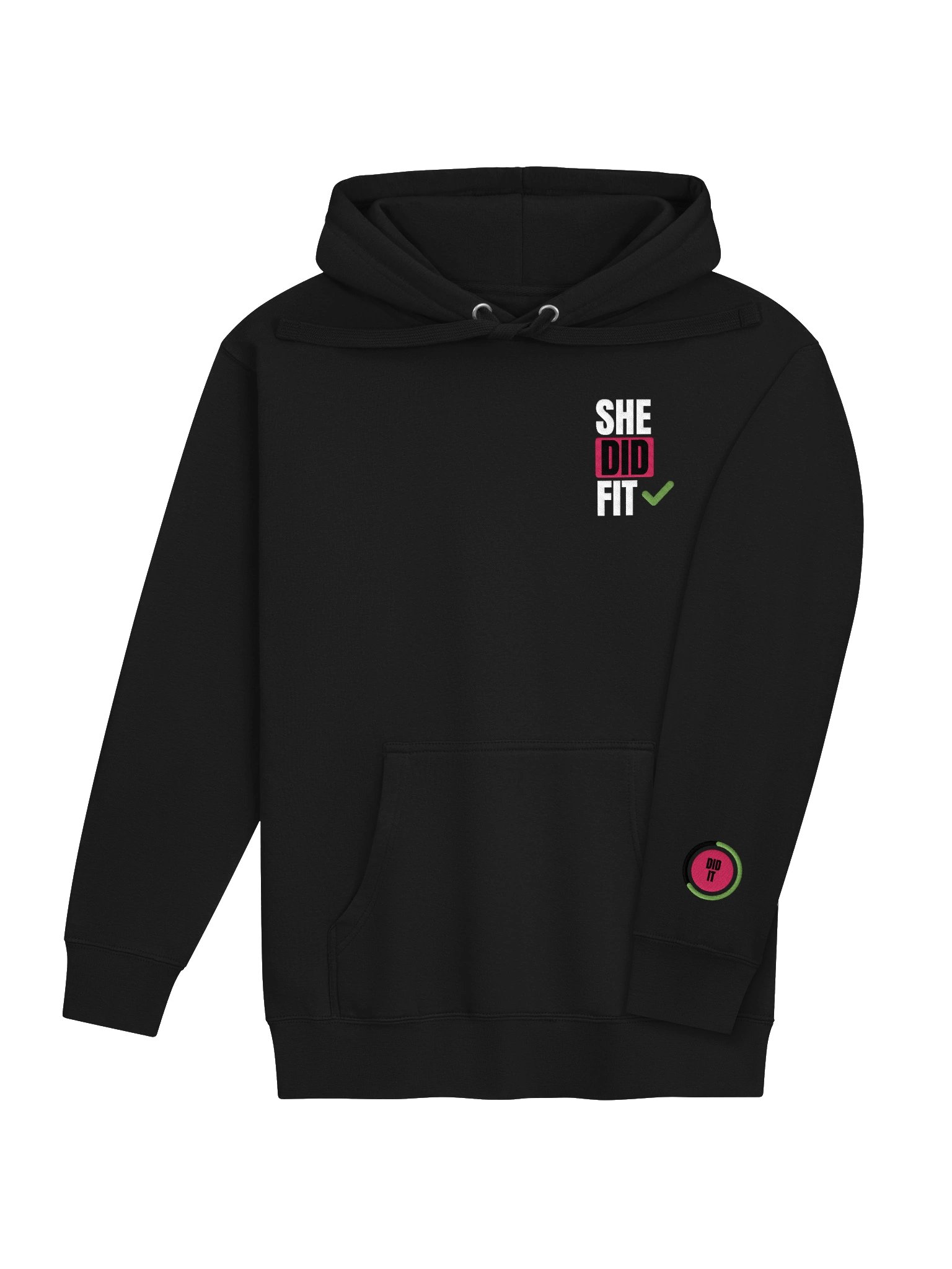 The Show Up Cloud Hoodie (Stitched Black) product image (3)