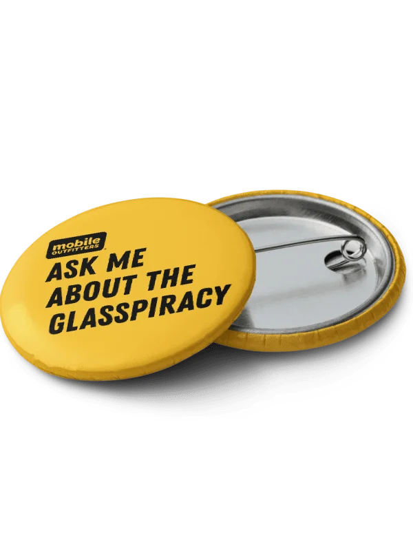 Ask Me About the Glasspiracy Button Pins product image (6)