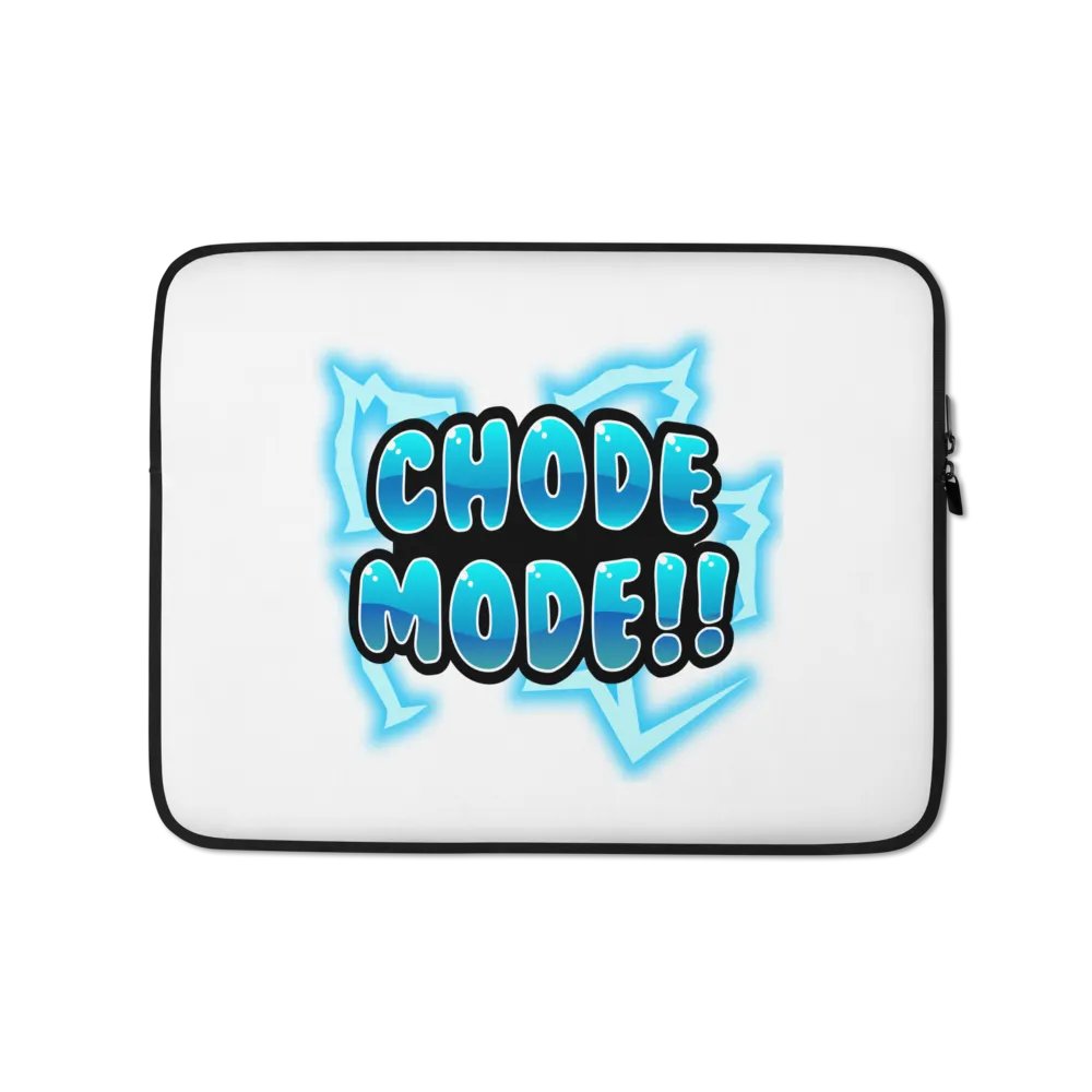 "Chode Mode" Laptop Sleeve - Blue product image (1)