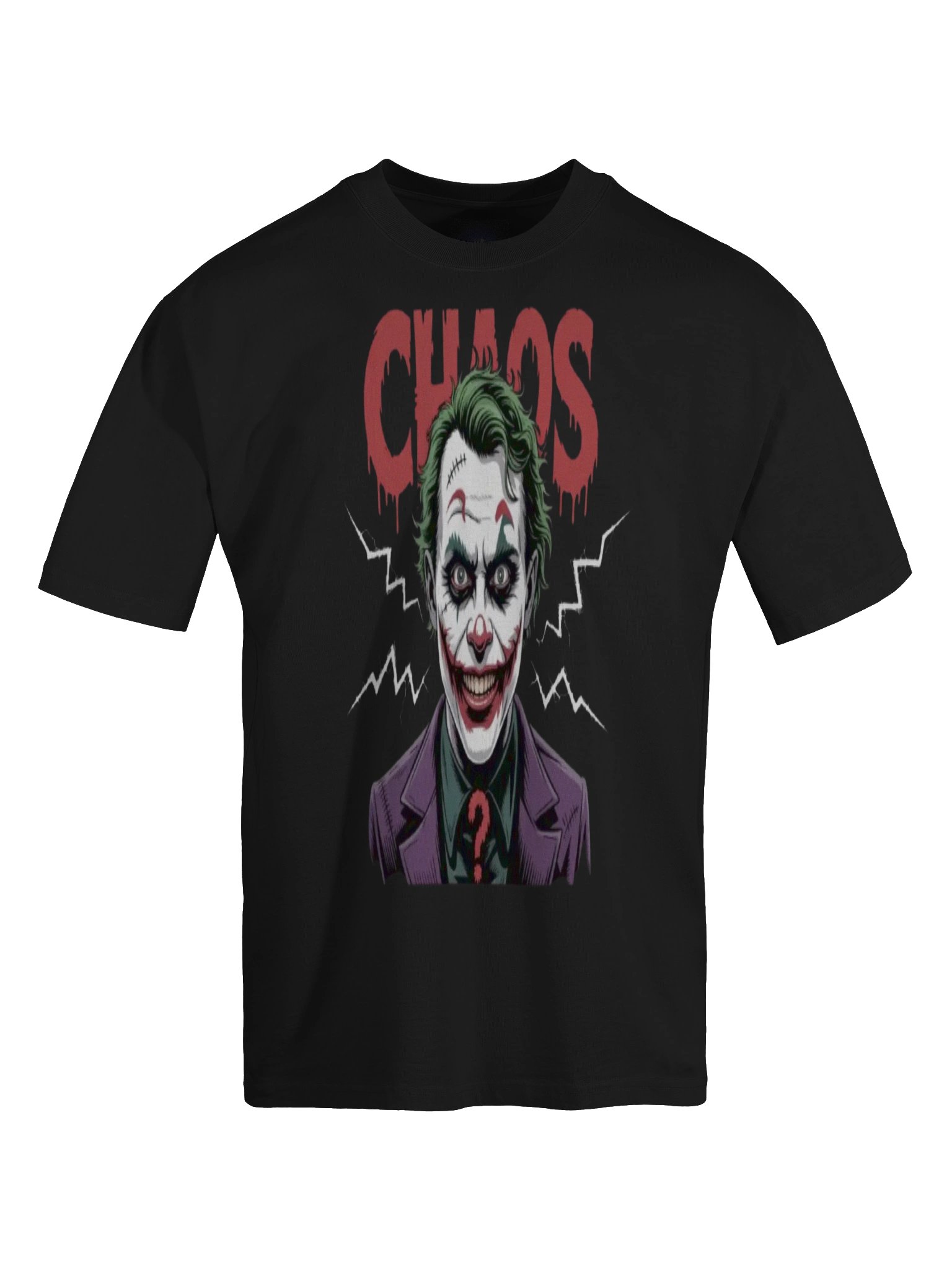 Chaos Grin: The Joker Oversized Faded T-Shirt product image (1)