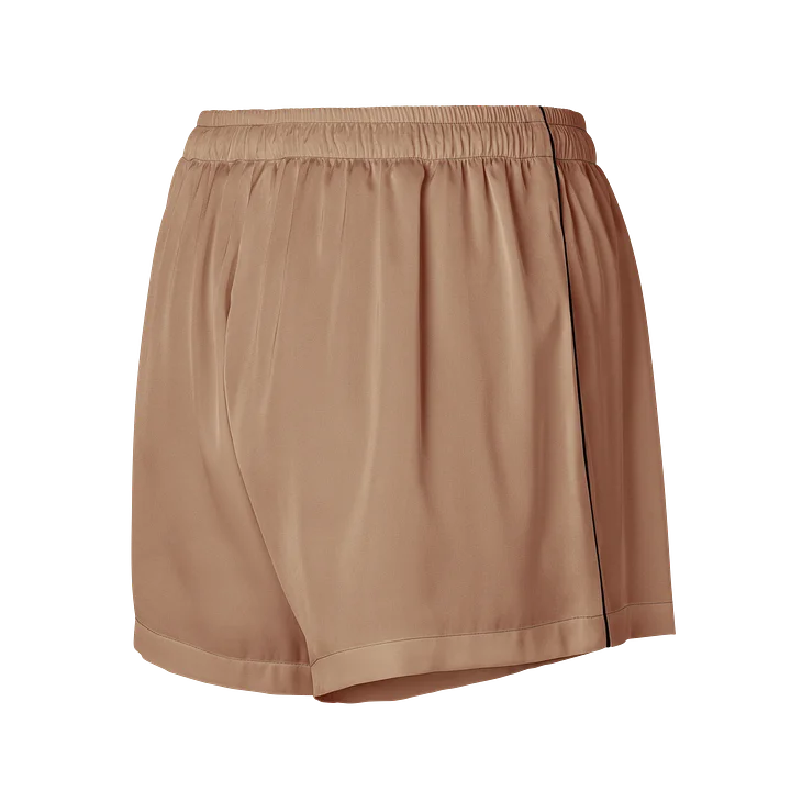 Tan All-Over Print Pajama Shorts product image (2)
