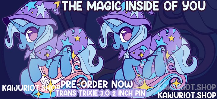 Trixie Magic 2 inch Pin product image (1)