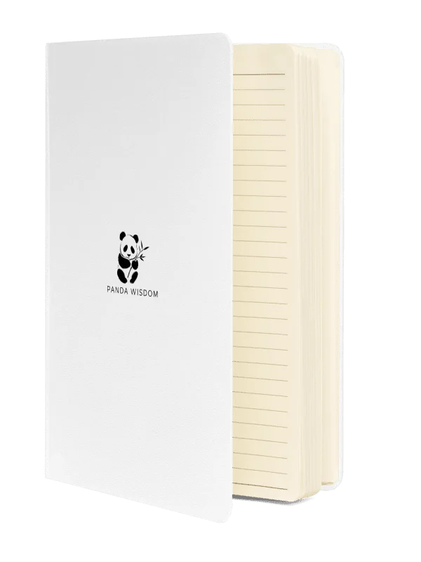 Panda Wisdom Hardcover Bound Notebook - Black on White product image (2)