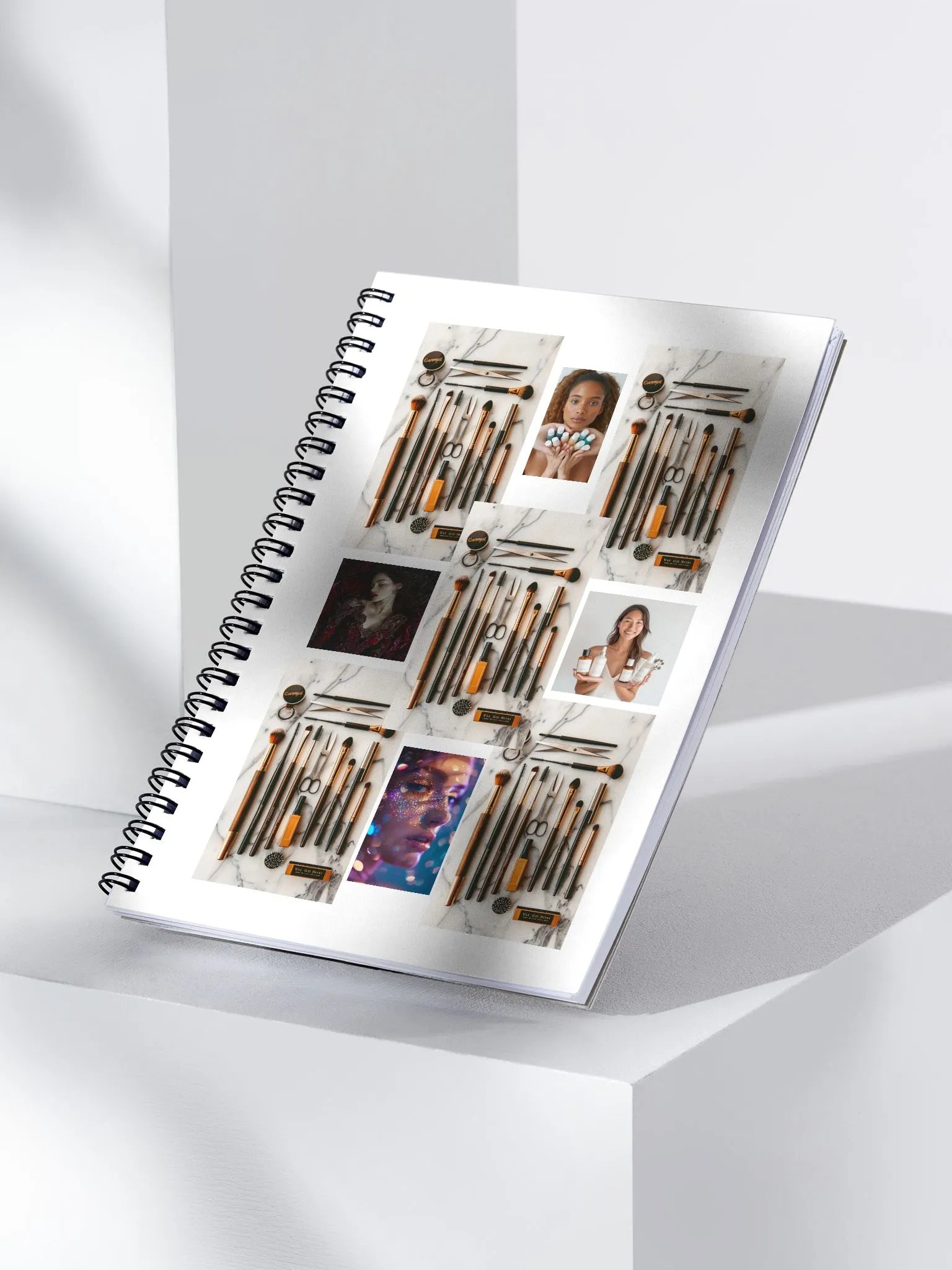 Beauty Makeup Brushes Spiral Notebook product image (3)