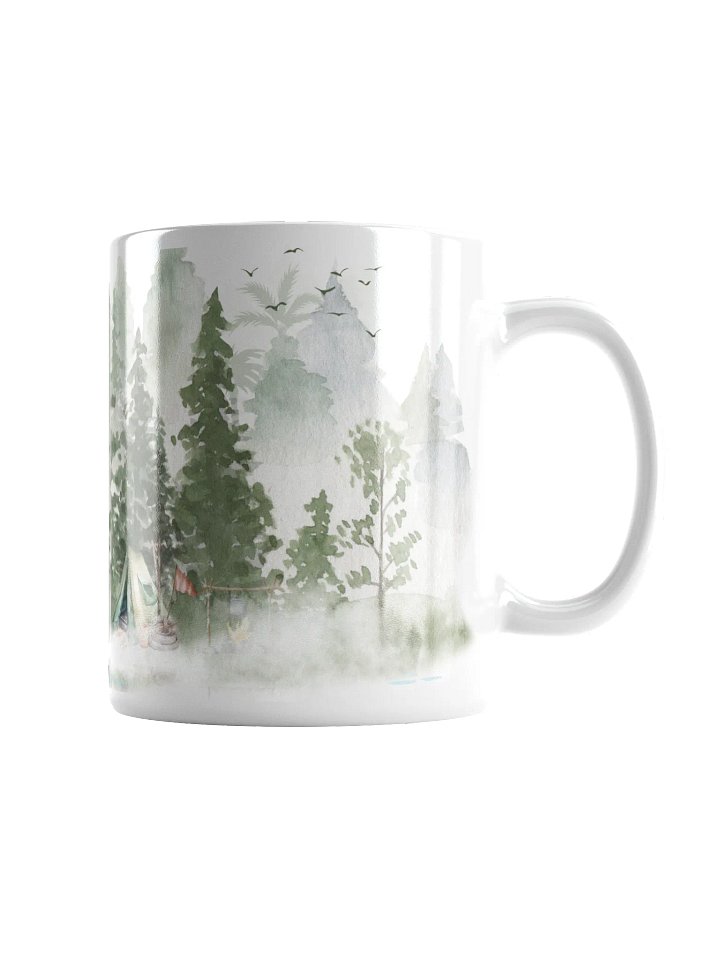 Mountain,Lake And Trees Mug Rustic Cabin For Outdoor Designs Rustic Cabin Ceramic 15oz Cabin Gifts CupAccent Coffee Mug product image (1)
